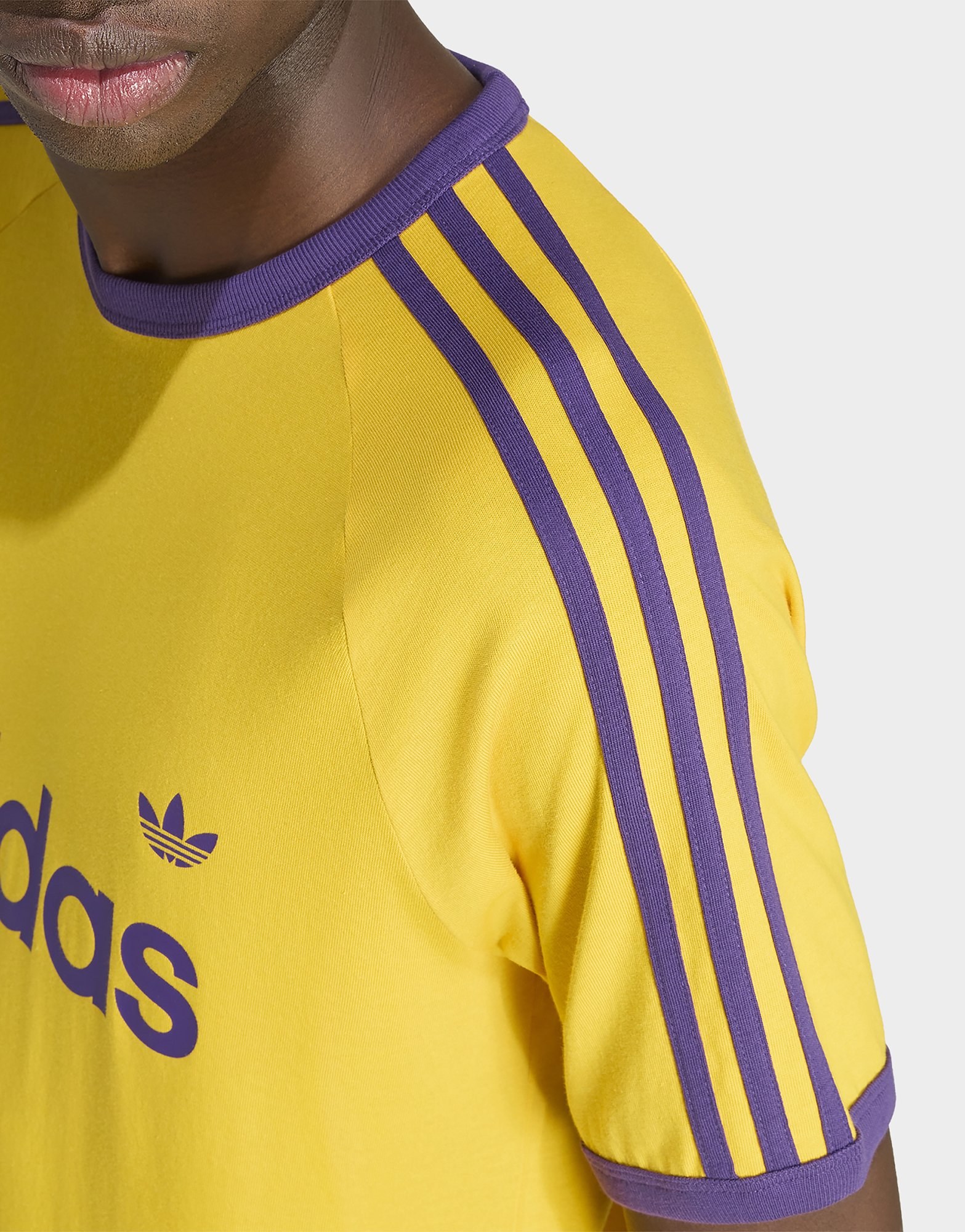 adidas 3-streifen Ringer T-shirt, Schmal Geschnitten