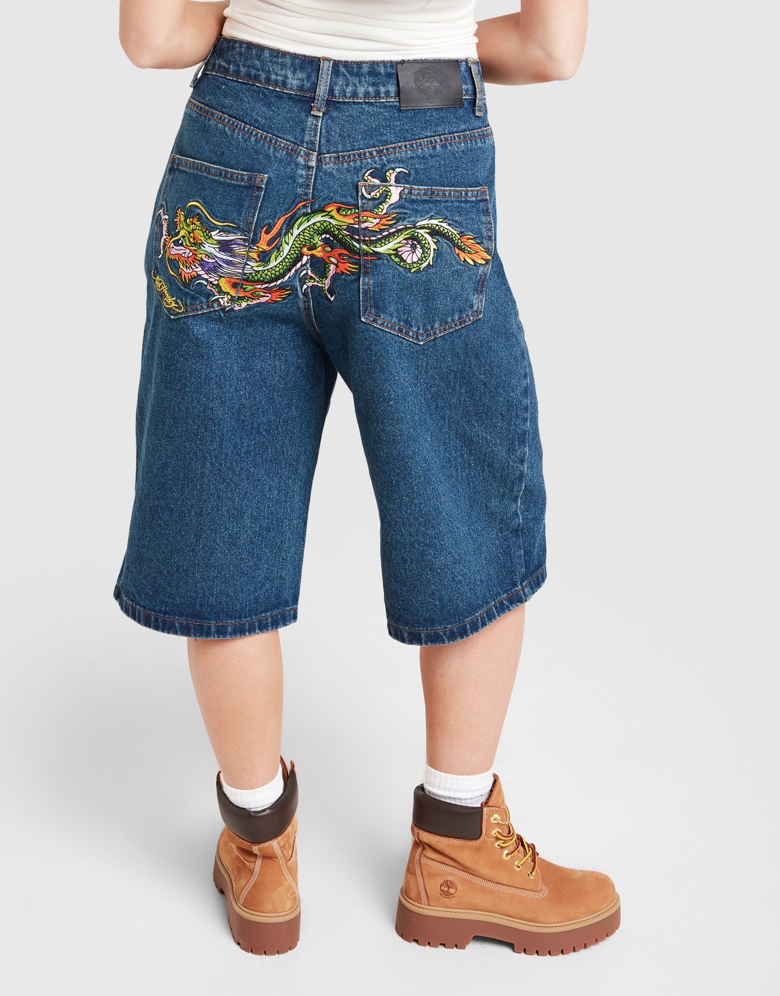 Ed Hardy Crawling Dragon Jorts