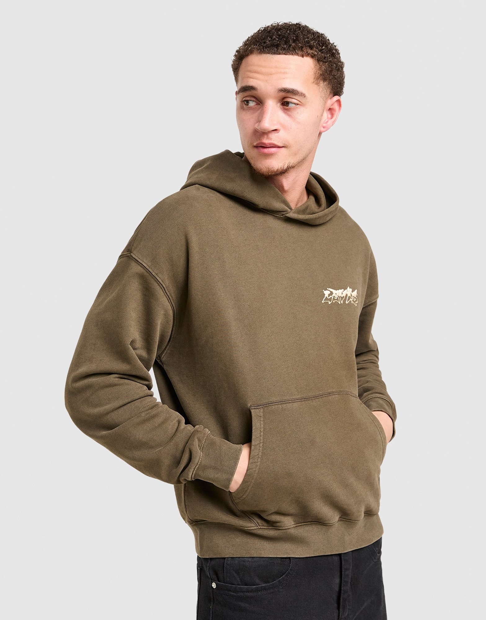 LEVI'S Boxy Wash Coffee Hoodie