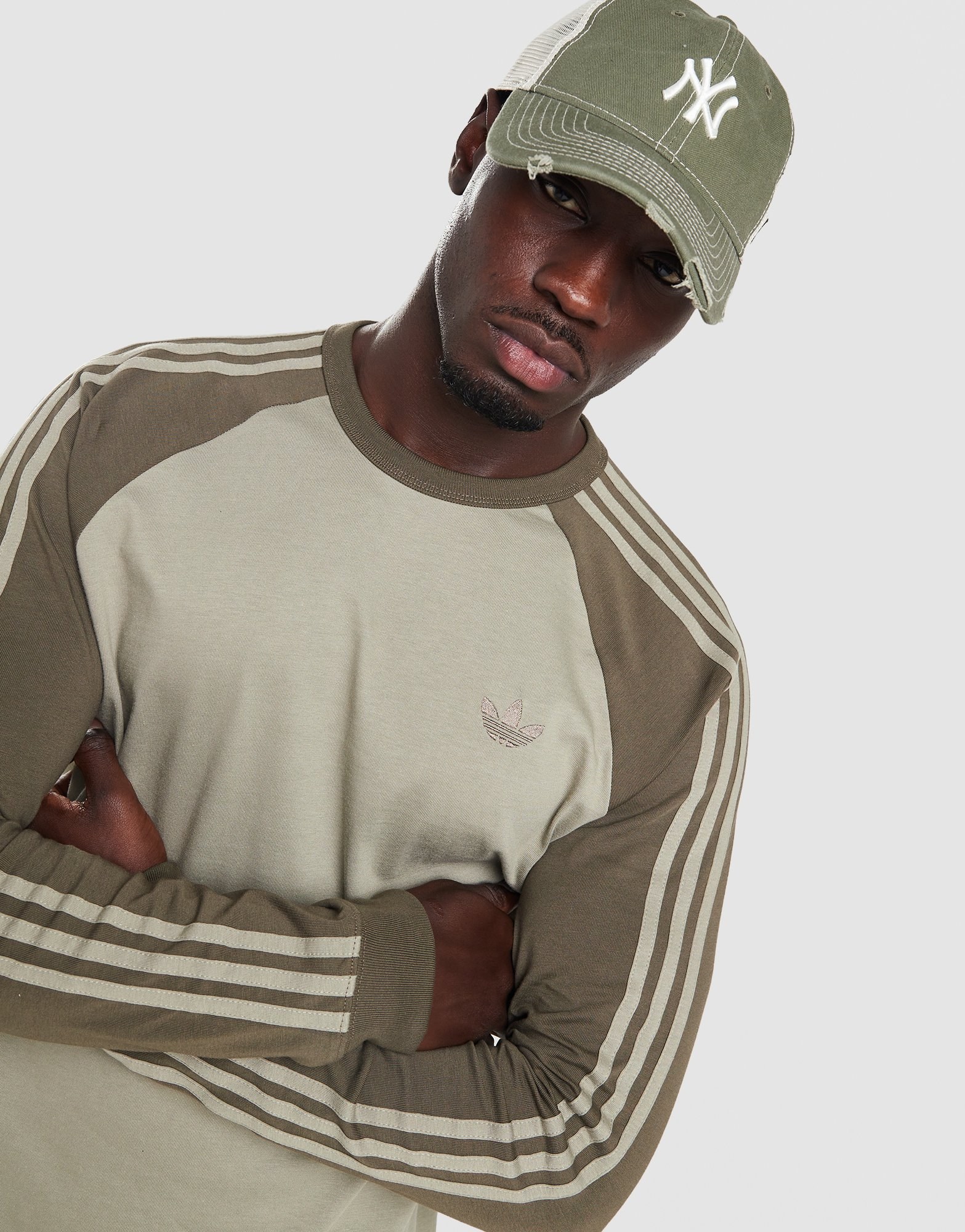 adidas Originals Adicolor 3-Stripe Long Sleeve T-Shirt