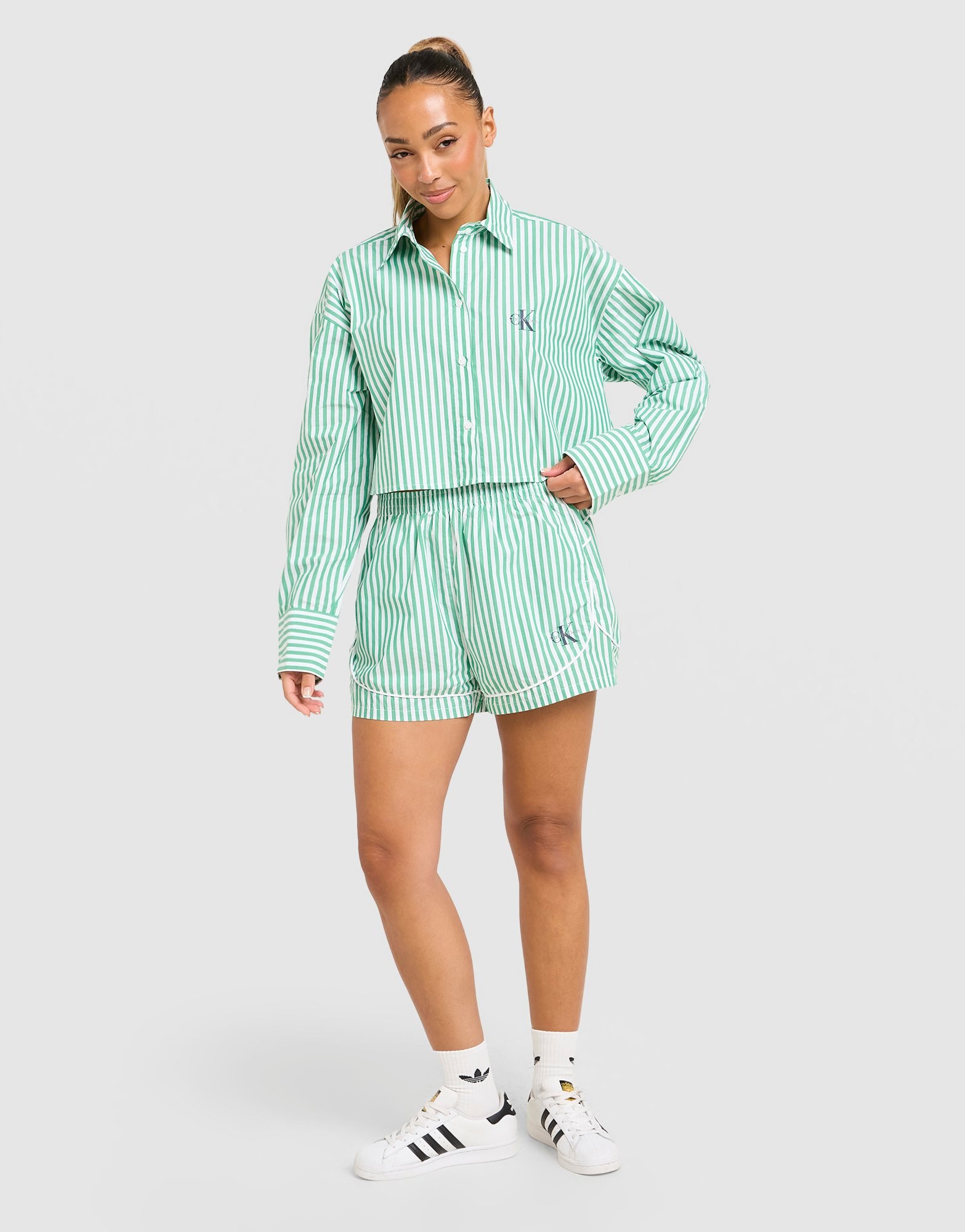 Calvin Klein Striped Poplin Shorts