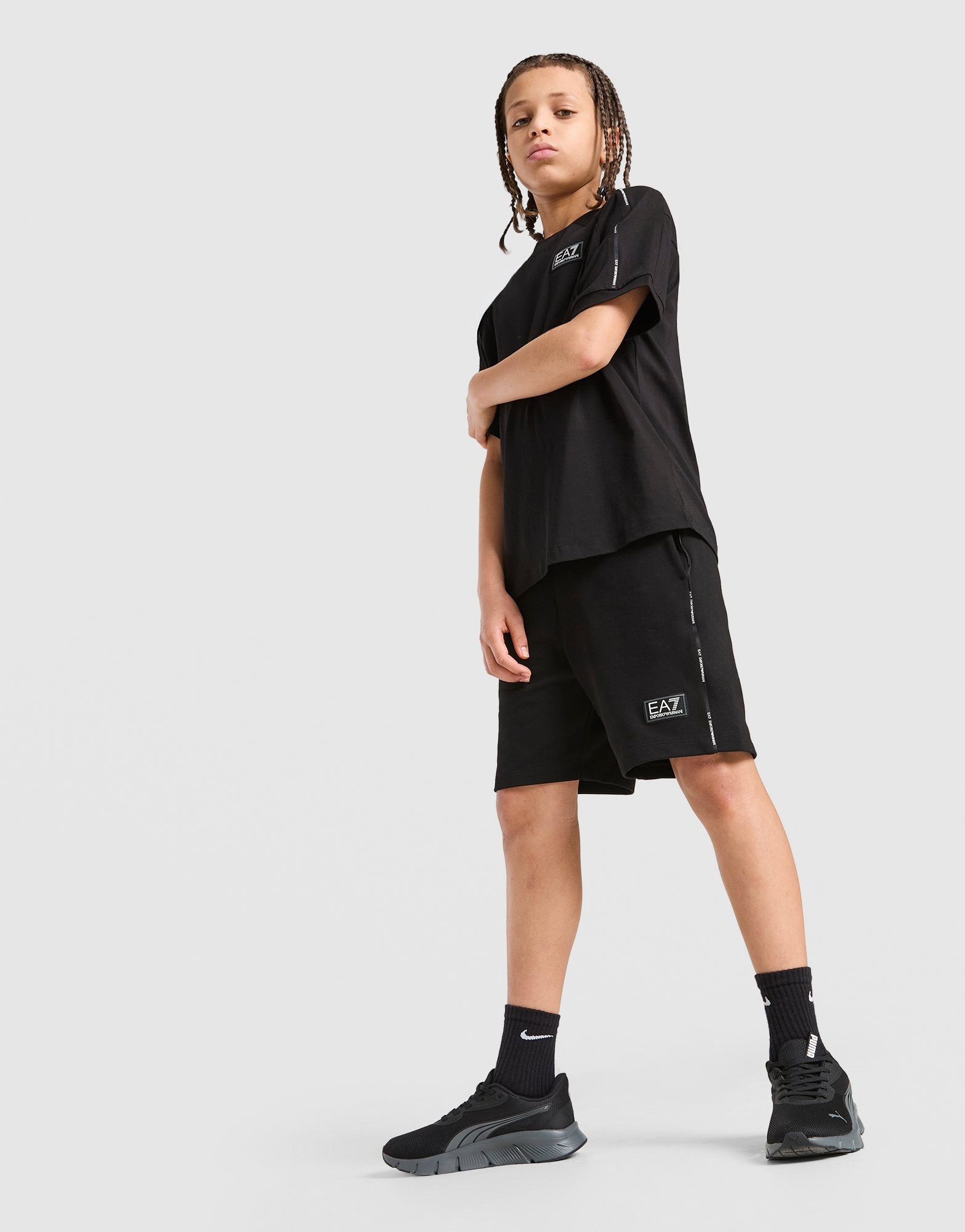 EA7 Emporio Armani Tape Shorts Junior