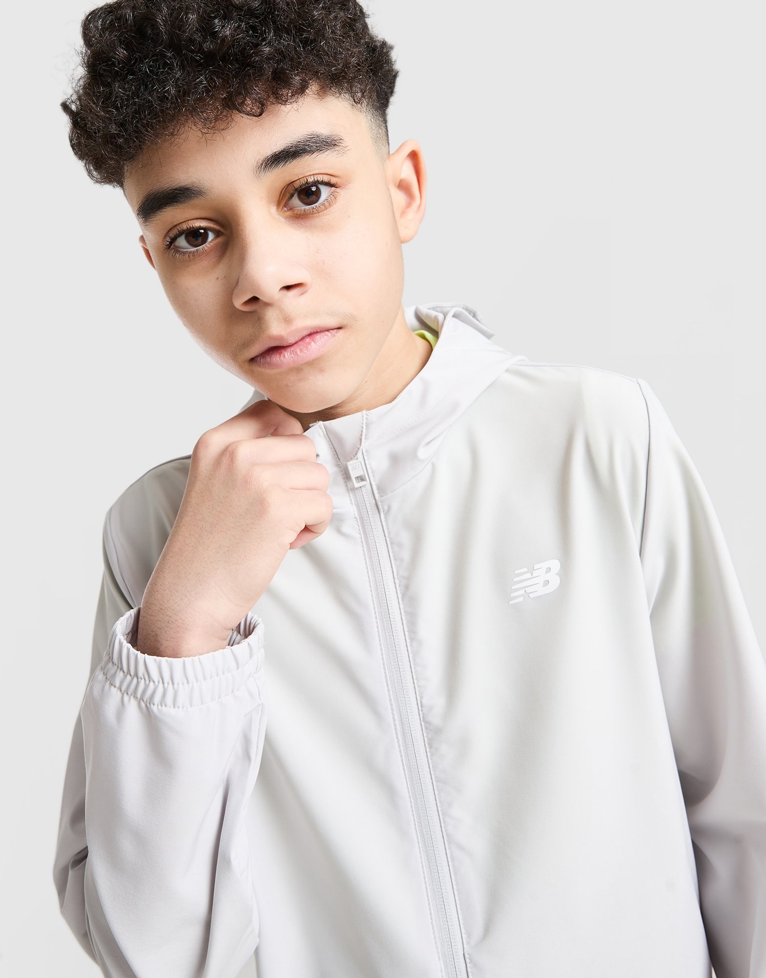 New Balance Woven Full Zip Jacket Junior