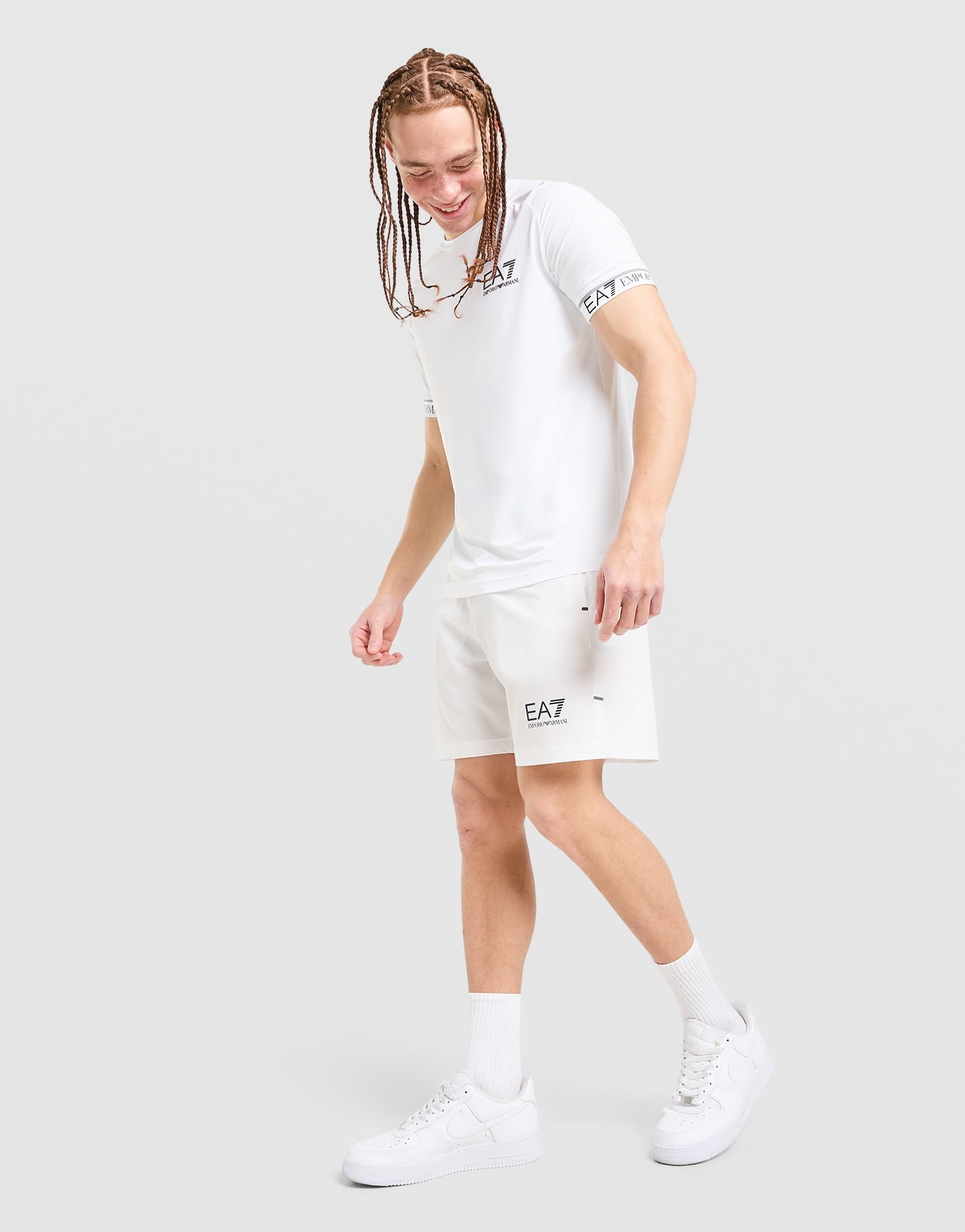 EA7 Emporio Armani Tennis Eagle Shorts