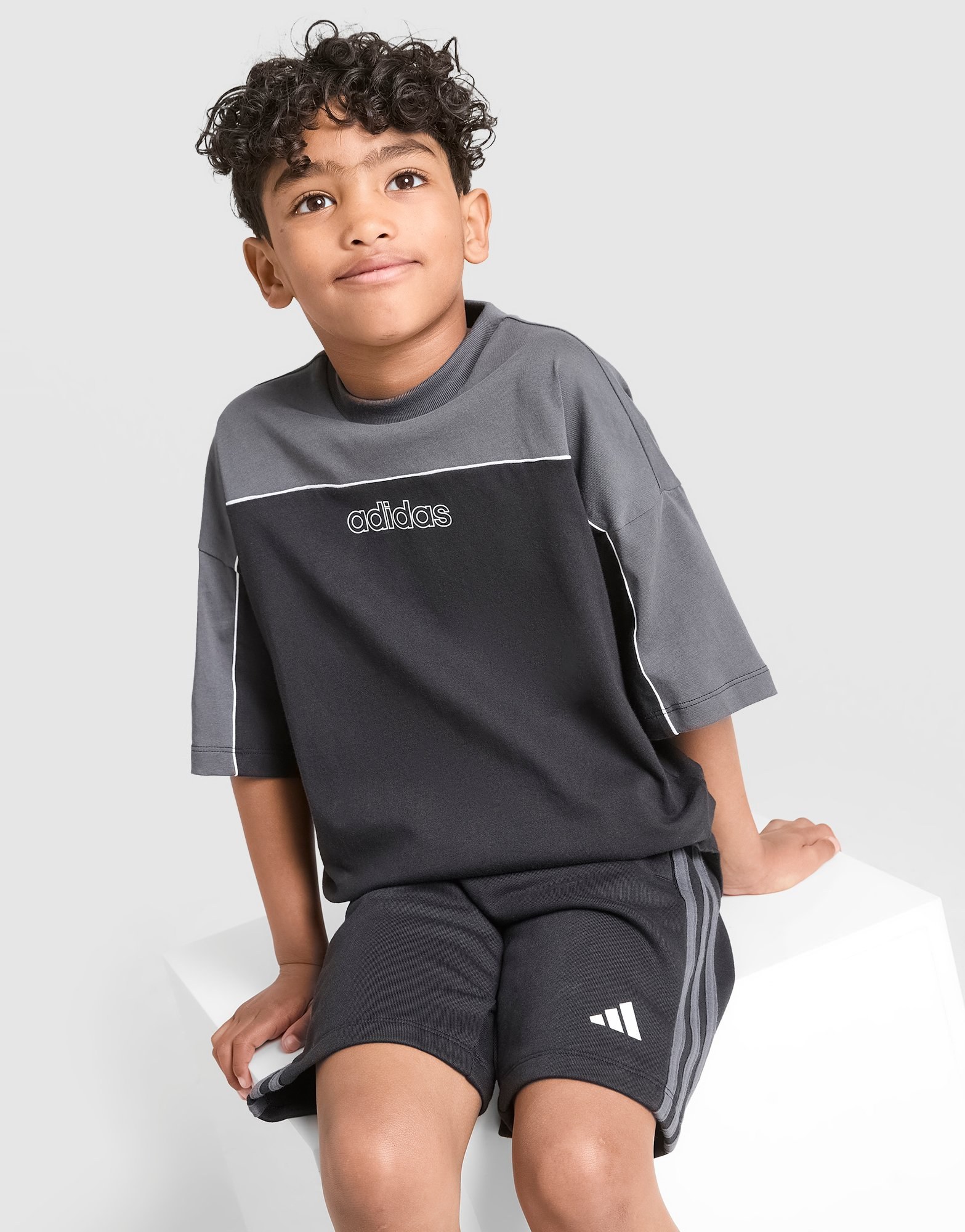 adidas Originals Linear T-Shirt/Shorts Set Children