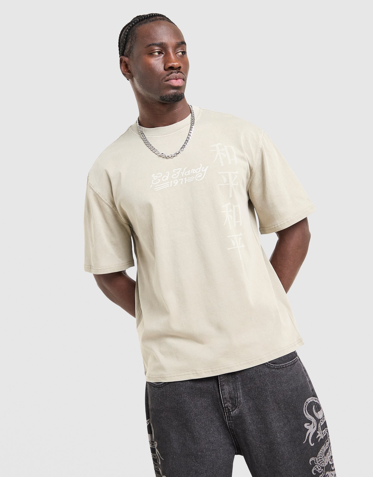 Ed Hardy Snake Washed T-Shirt