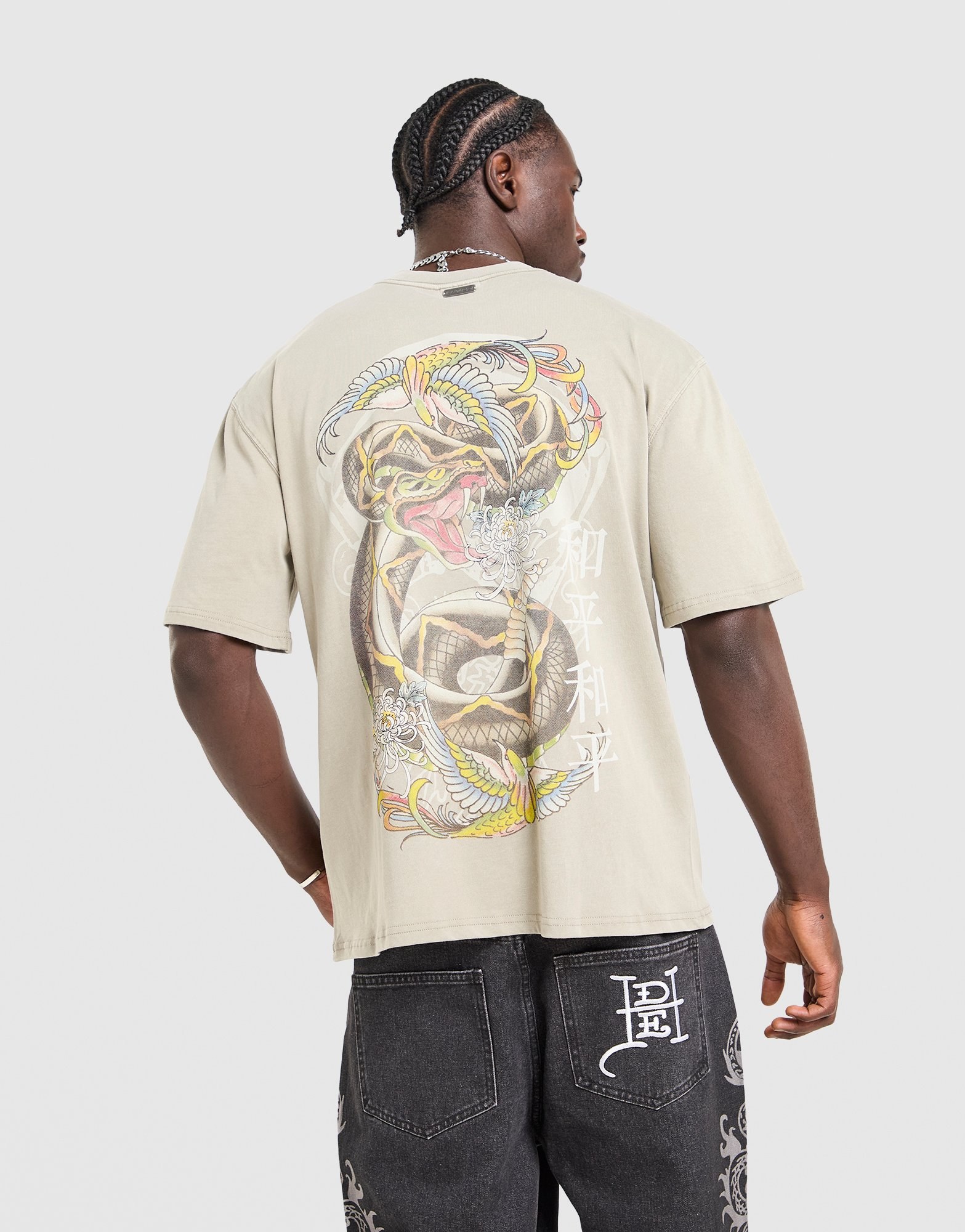 Ed Hardy Snake Washed T-Shirt