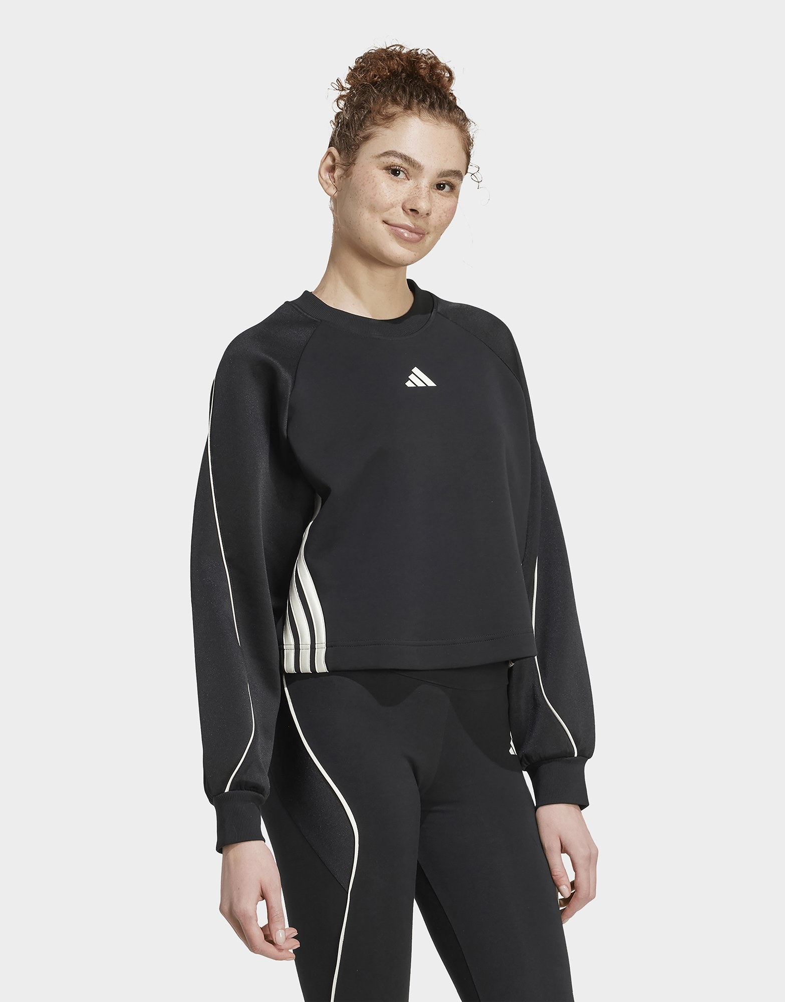 adidas Stadium 3-streifen Sweatshirt Mit Rundhalsausschnitt