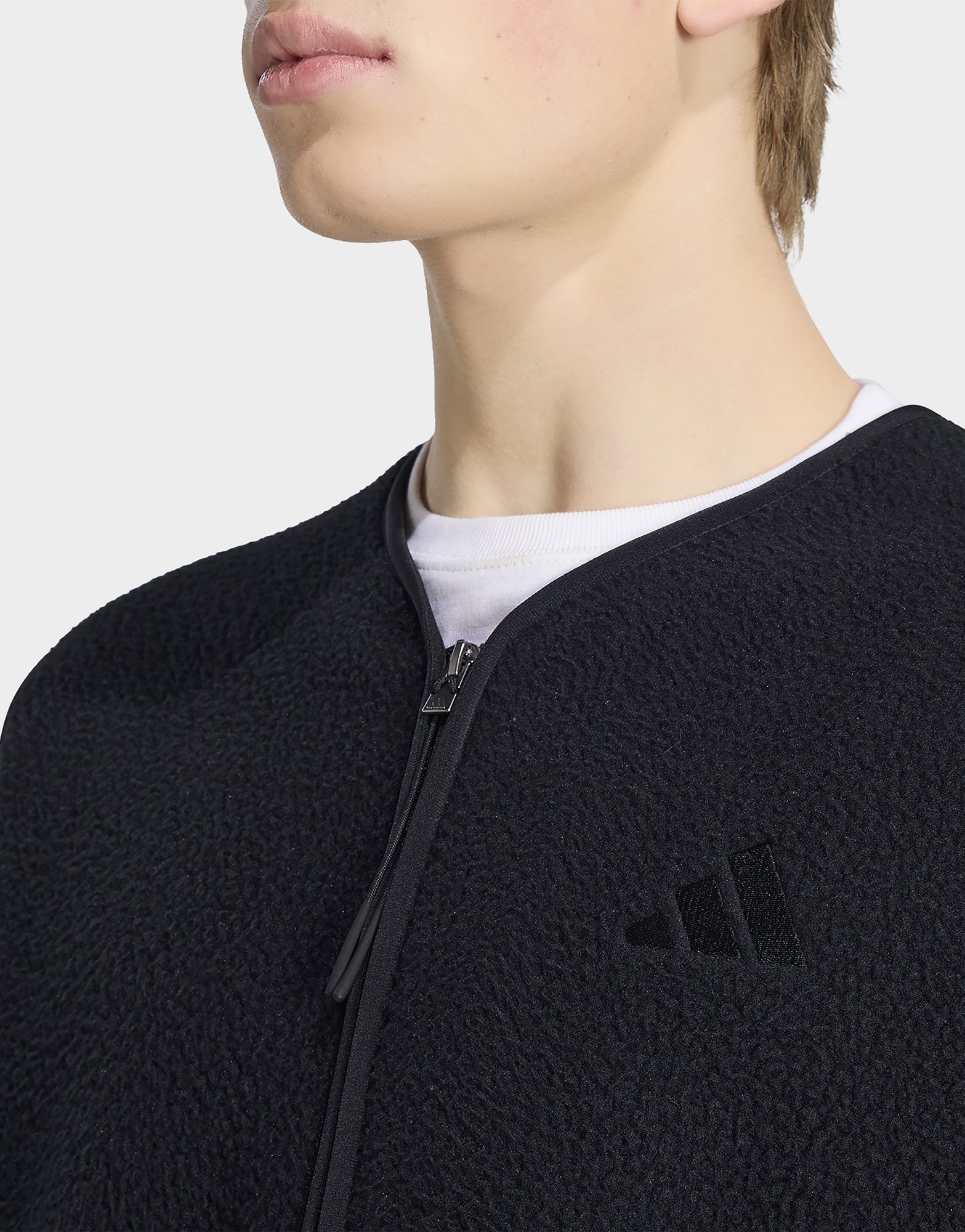 adidas City Tech 3-Streifen Fleece-Weste