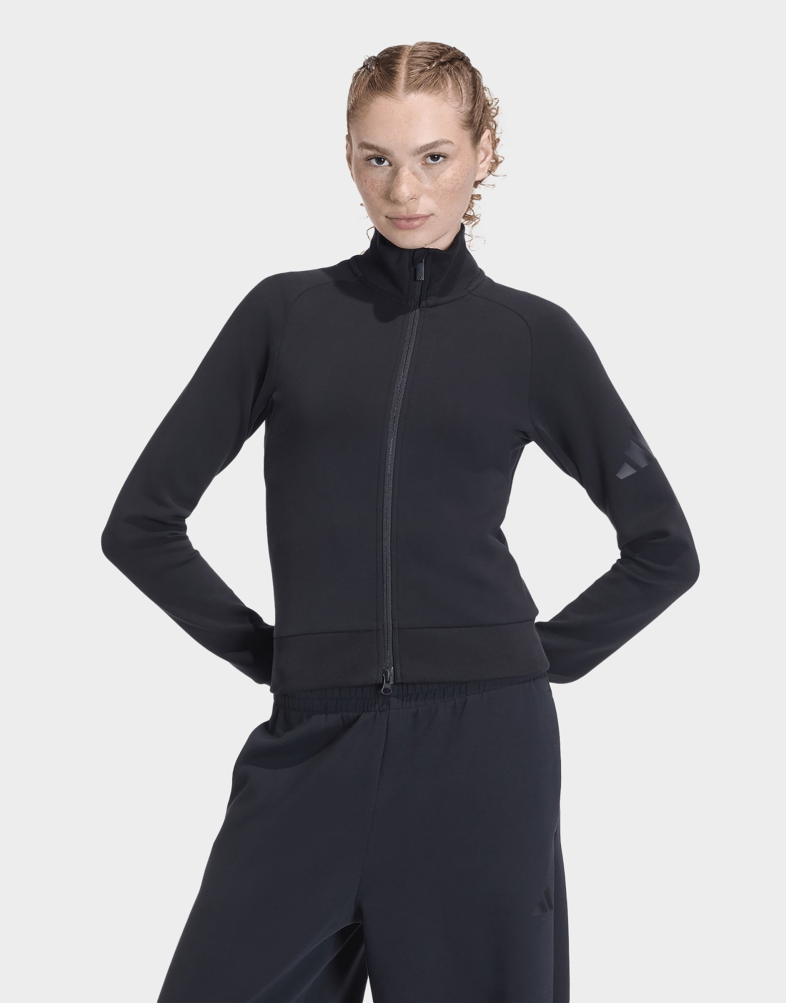 adidas Soft Lux Trainingsjacke, Schmal Geschnitten