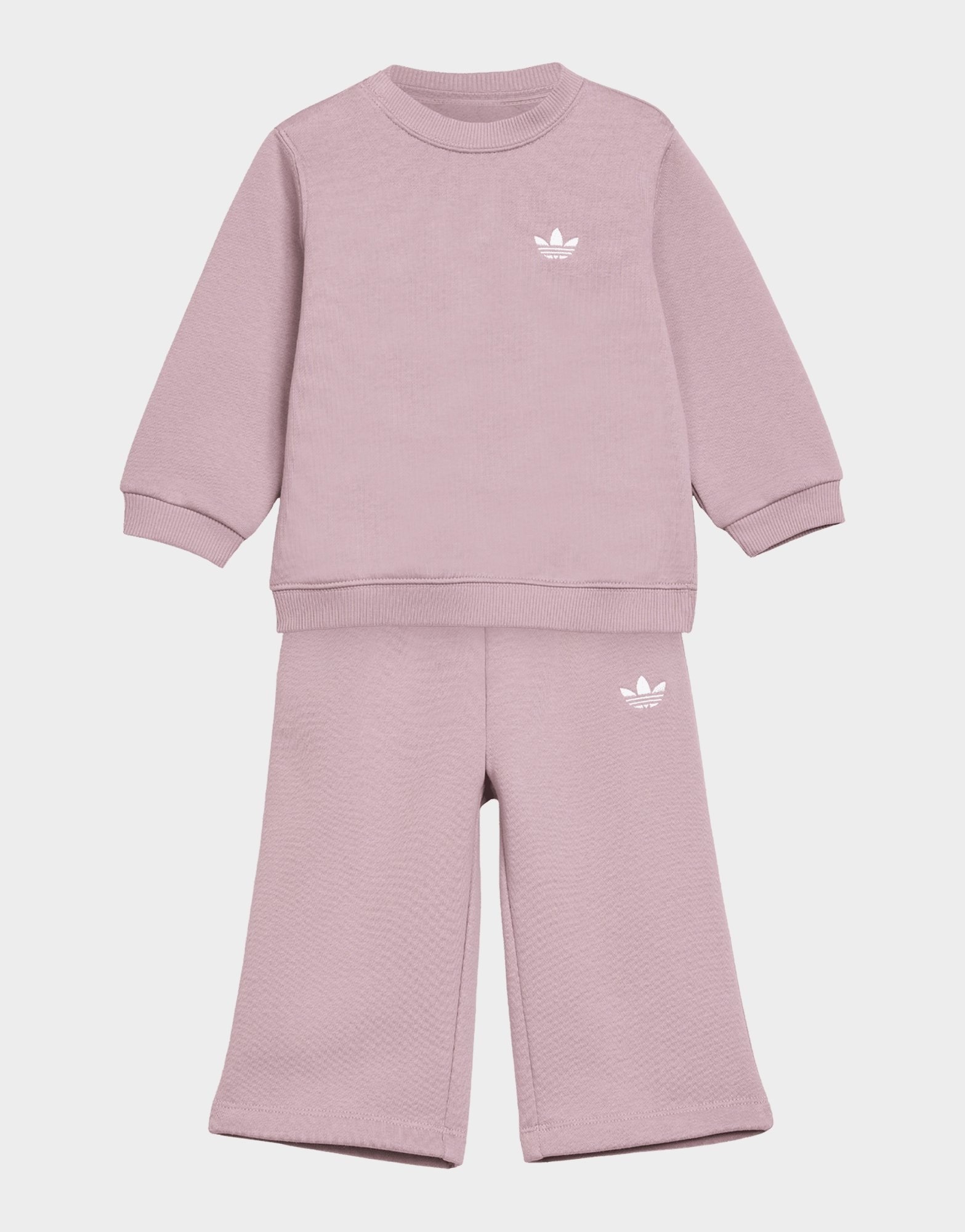 adidas LOCKER GESCHNITTENES SET, RUNDHALSTOP, HOSE MIT WEITEM BEIN