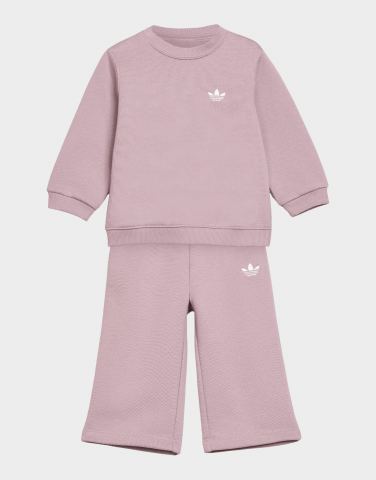 adidas LOCKER GESCHNITTENES SET, RUNDHALSTOP, HOSE MIT WEITEM BEIN