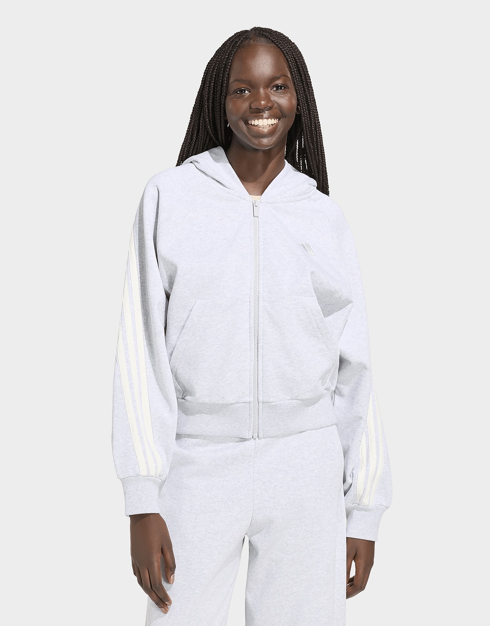 adidas Kit 3-streifen Kapuzenjacke