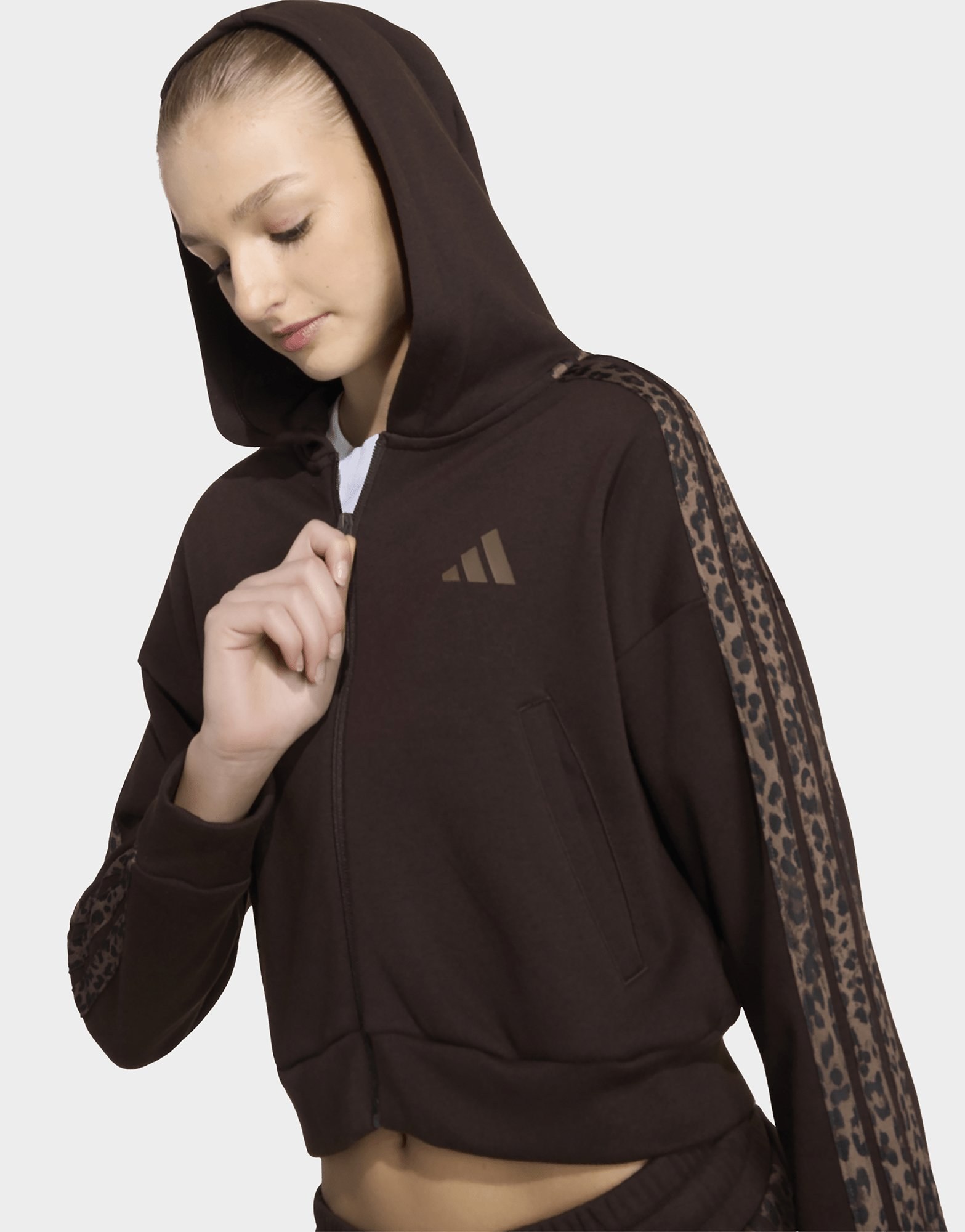 adidas Seasonals Animal Kapuzenjacke, Durchgehender Reissverschluss