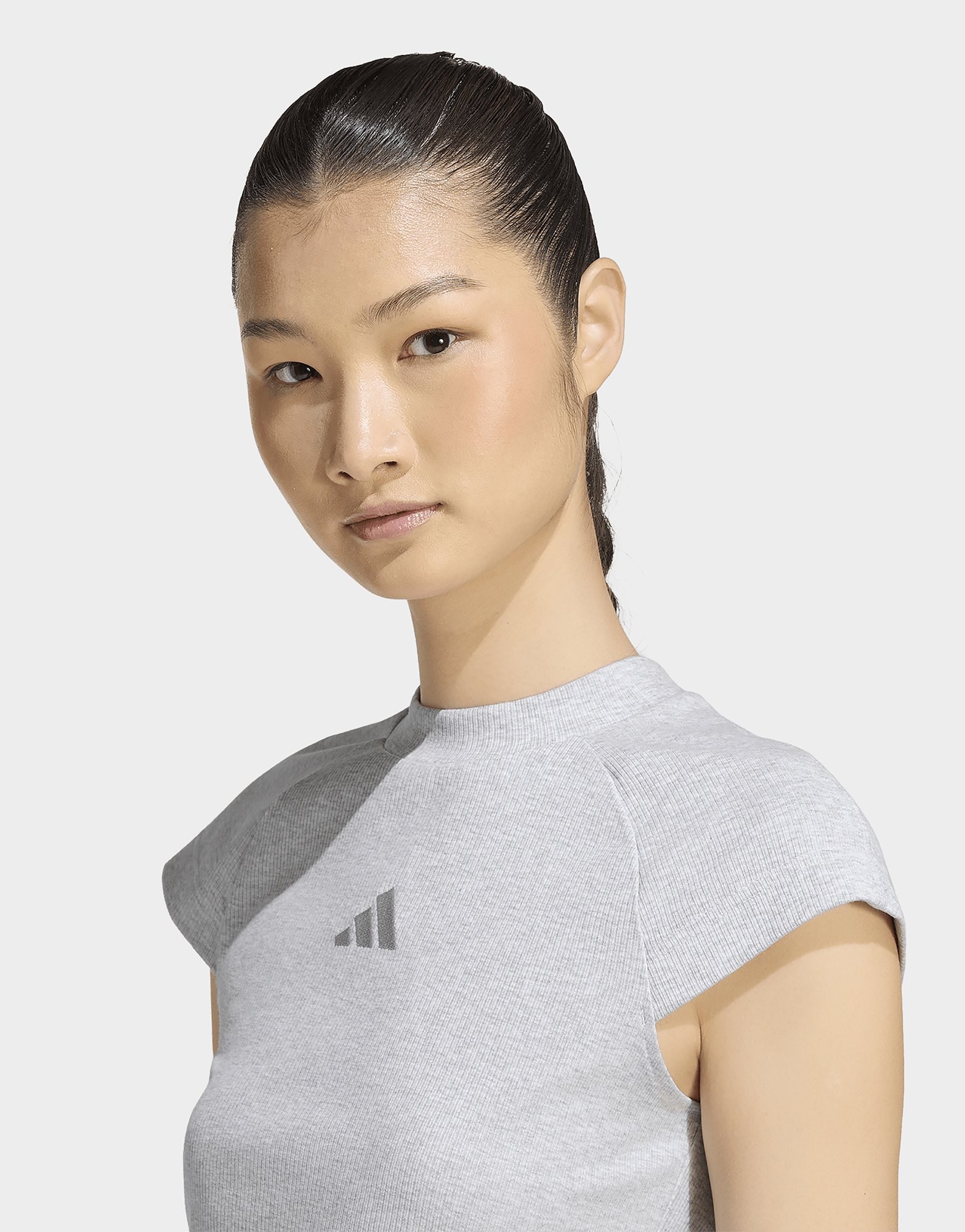 adidas Kit T-shirt, Gerippt, Kleines Logo