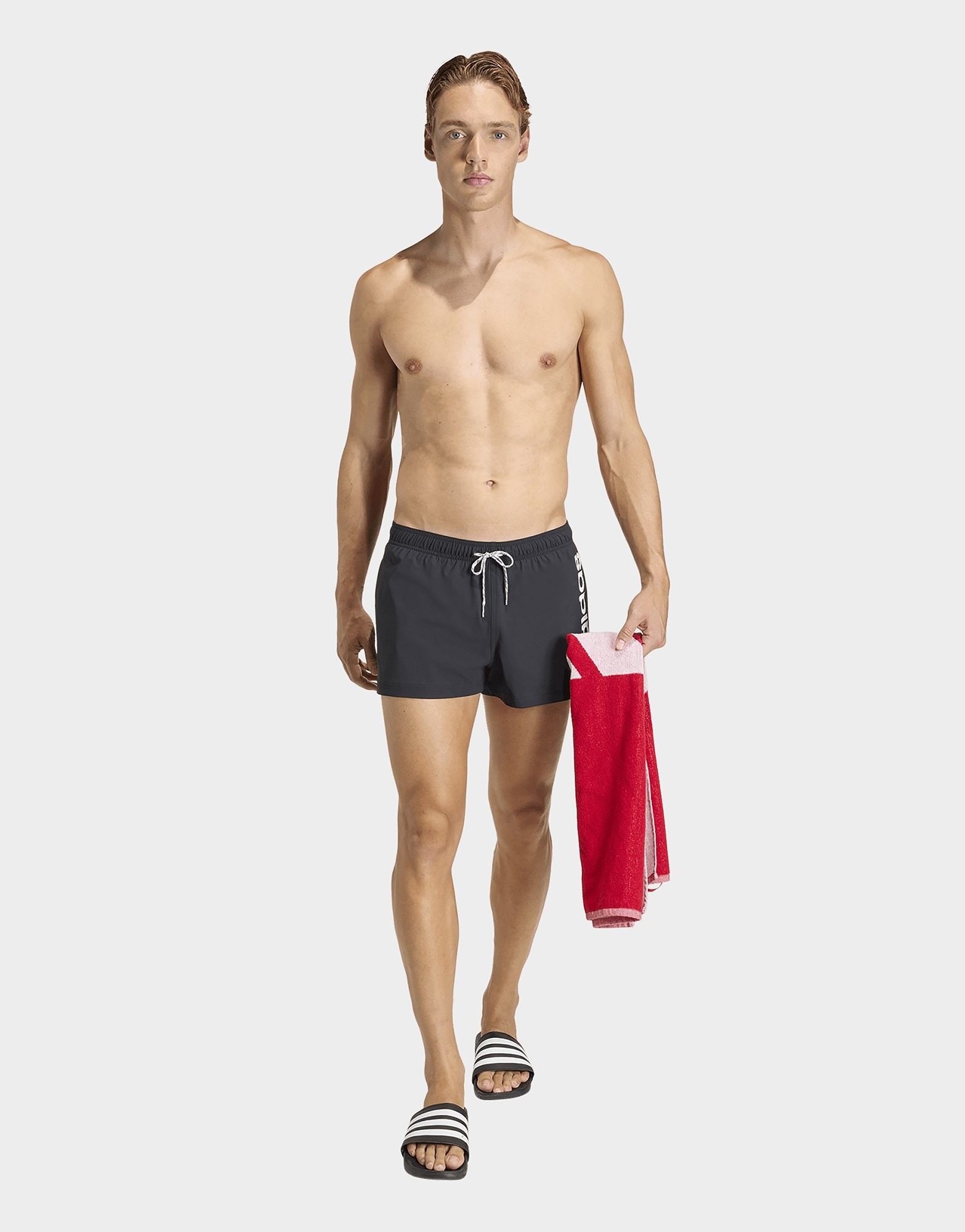 adidas Logo Elastische Strick-badehose 7,6 Cm