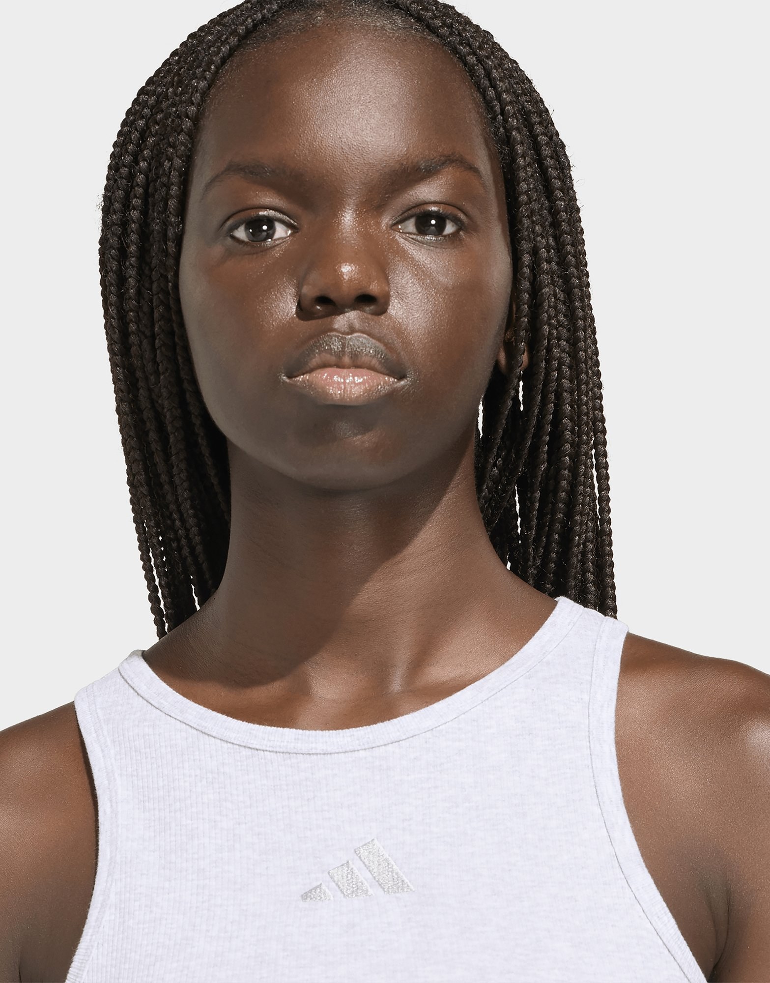 adidas Kit Tanktop, Gerippt, Kleines Logo