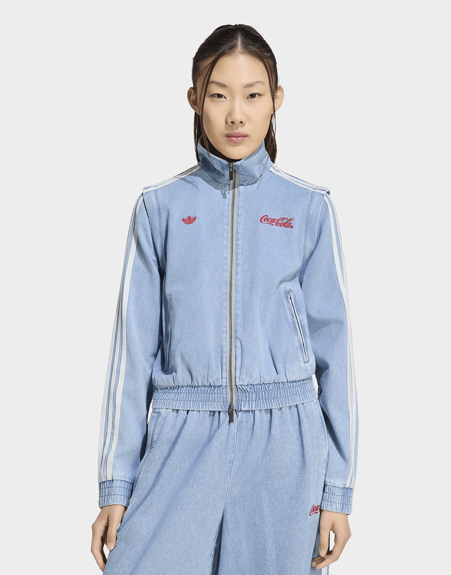 adidas X COCA-COLA FIREBIRD REG DENIM TRACK TOP
