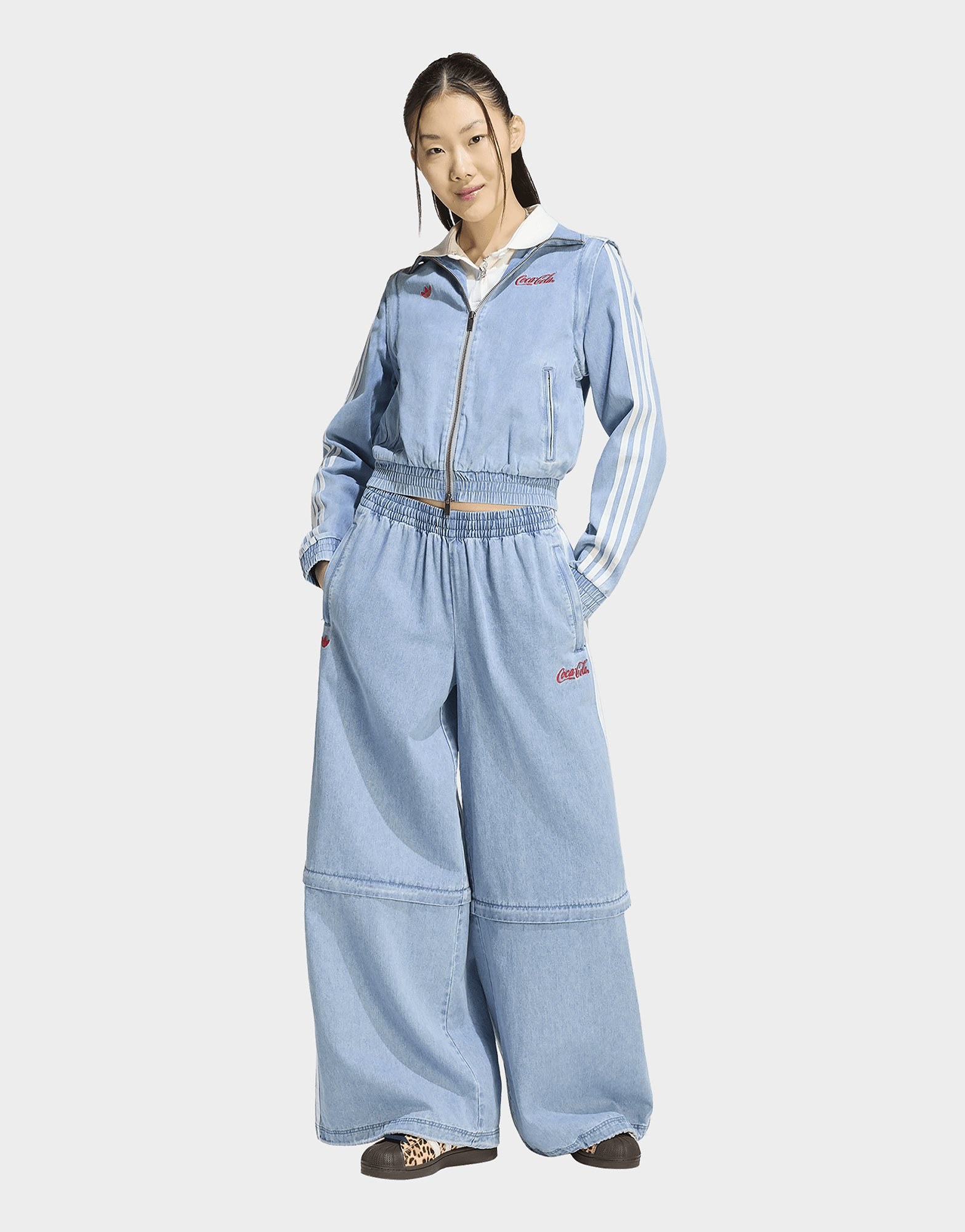 adidas X COCA-COLA FIREBIRD REG DENIM TRACK TOP