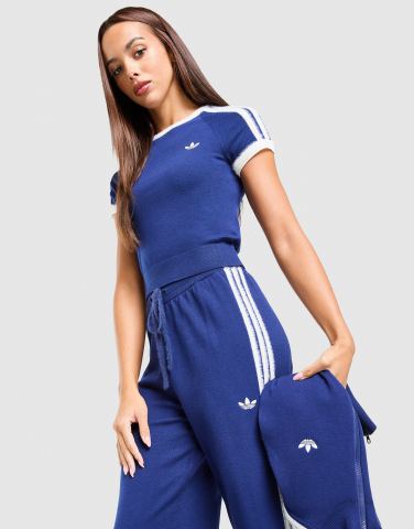 adidas Originals Fluffy 3-Stripes Knit Slim T-Shirt
