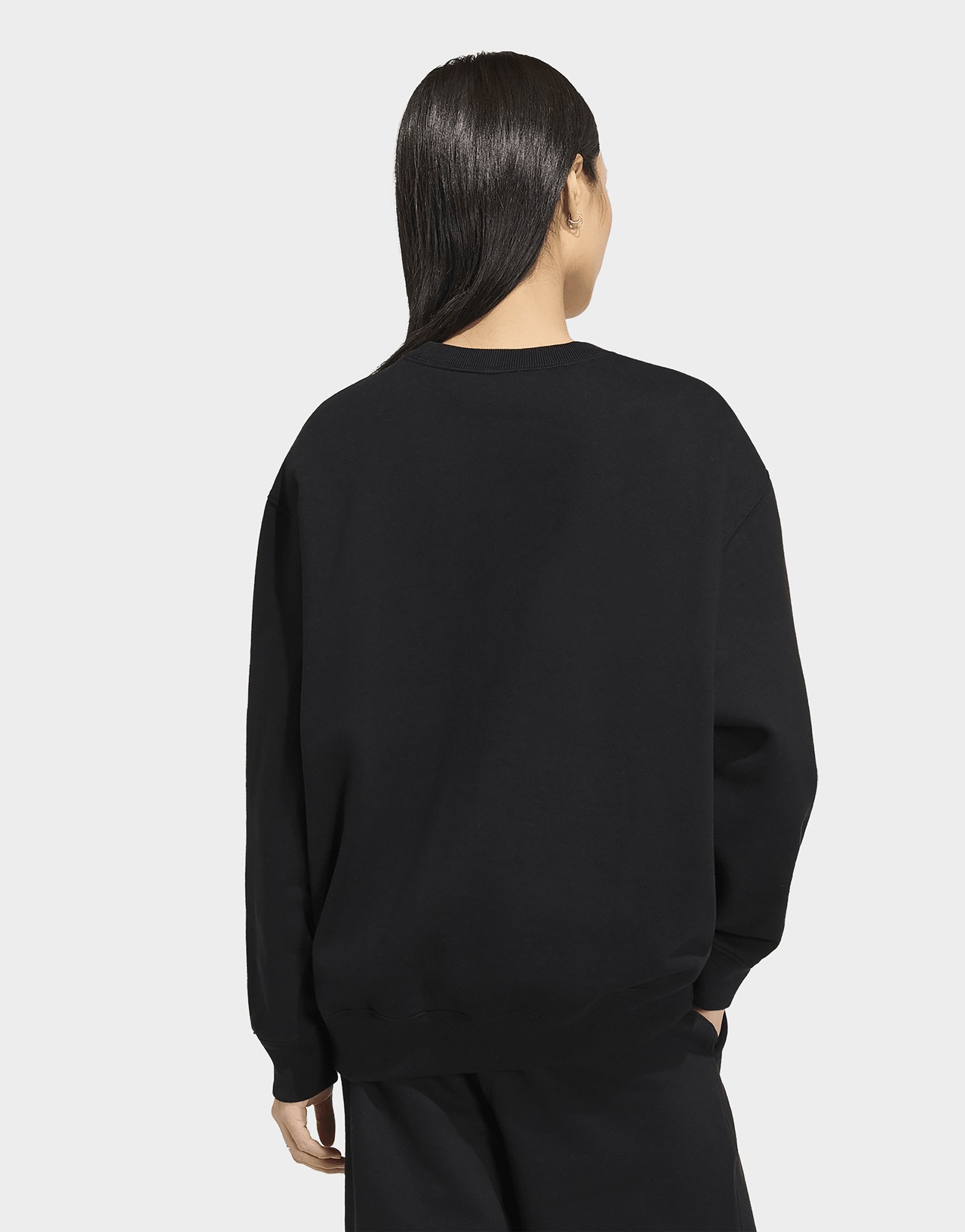 adidas Essentials Crew Long Fleece Os Sweatshirt