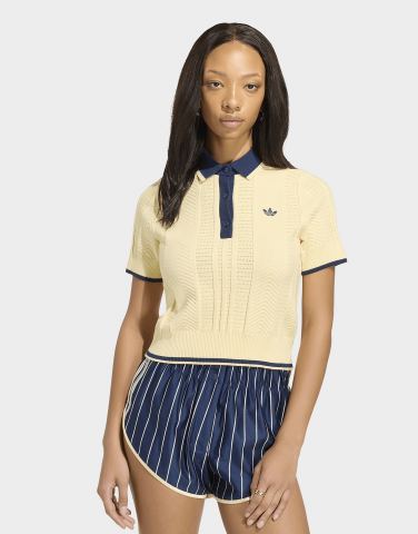 adidas Cali Poloshirt, Zopfmuster