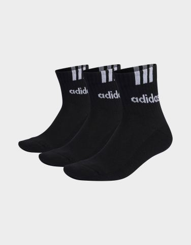 adidas 3-streifen Linear Half-crew Cushioned Socken, 3 Paar