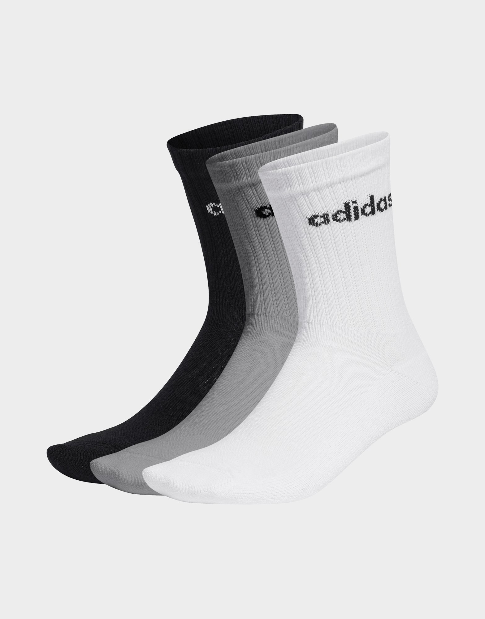adidas Linear Crew Cushioned Socken, 3 Paar