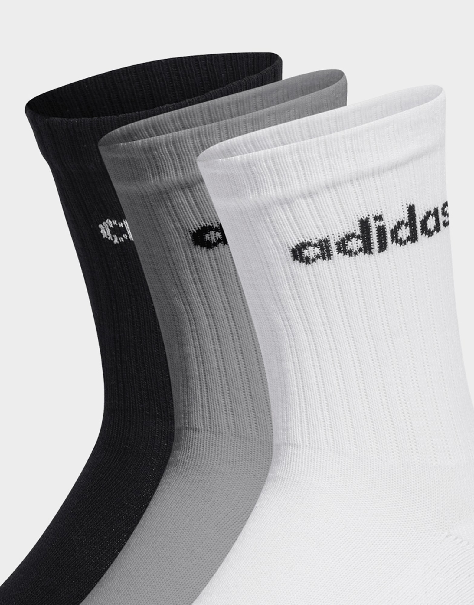 adidas Linear Crew Cushioned Socken, 3 Paar