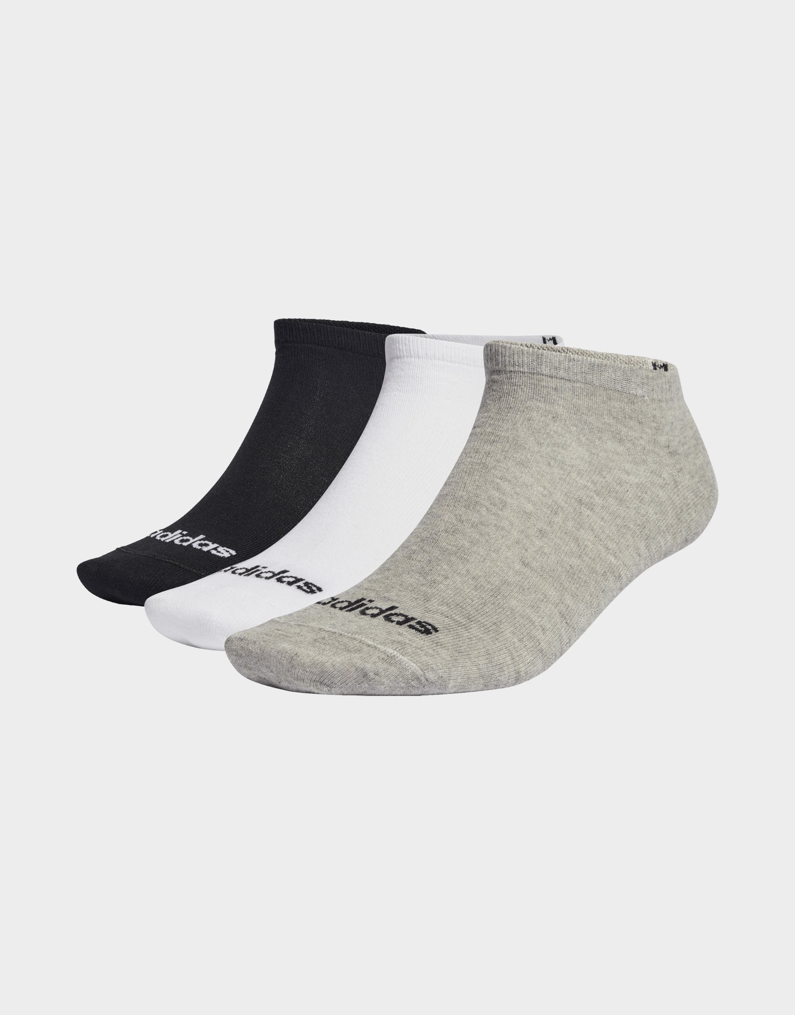 adidas Feine Linear Low-cut Socken, 3 Paar