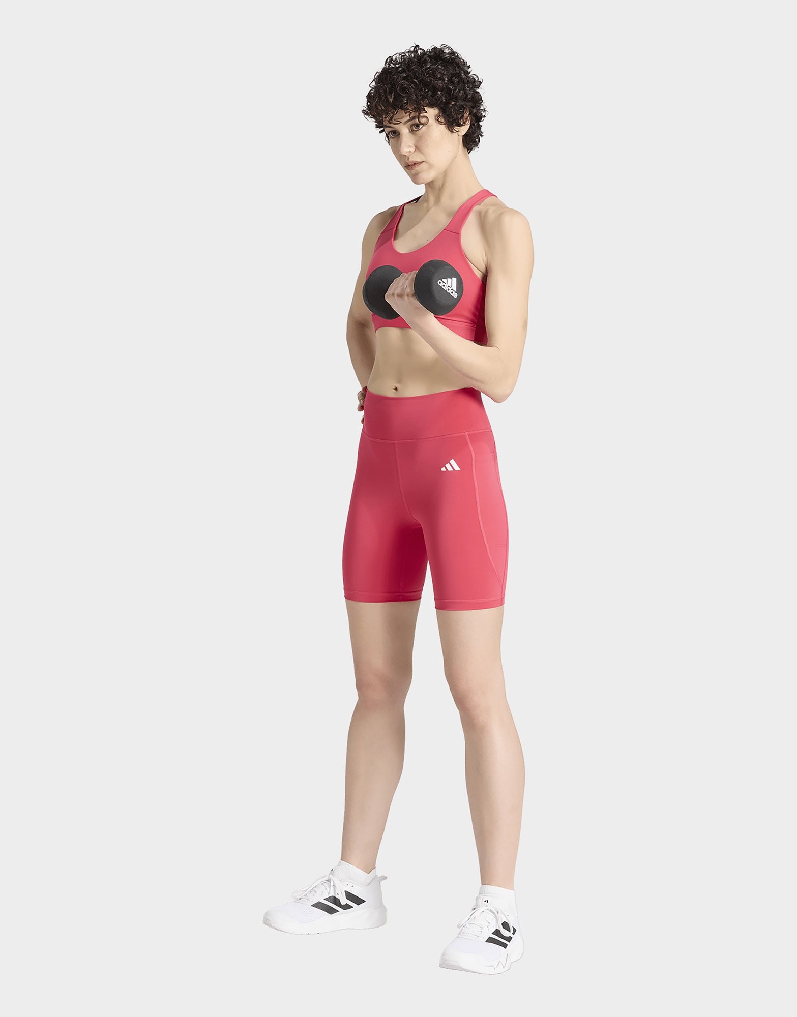 adidas Optimé Essentials Kurze Leggings Mit Tasche, 18 Cm