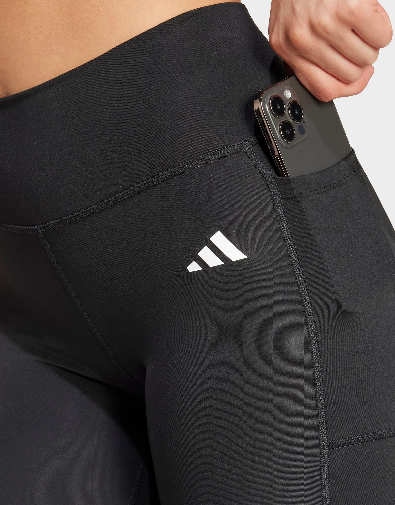 adidas Optimé Essentials Stash Pocket Leggings, Komplette Länge