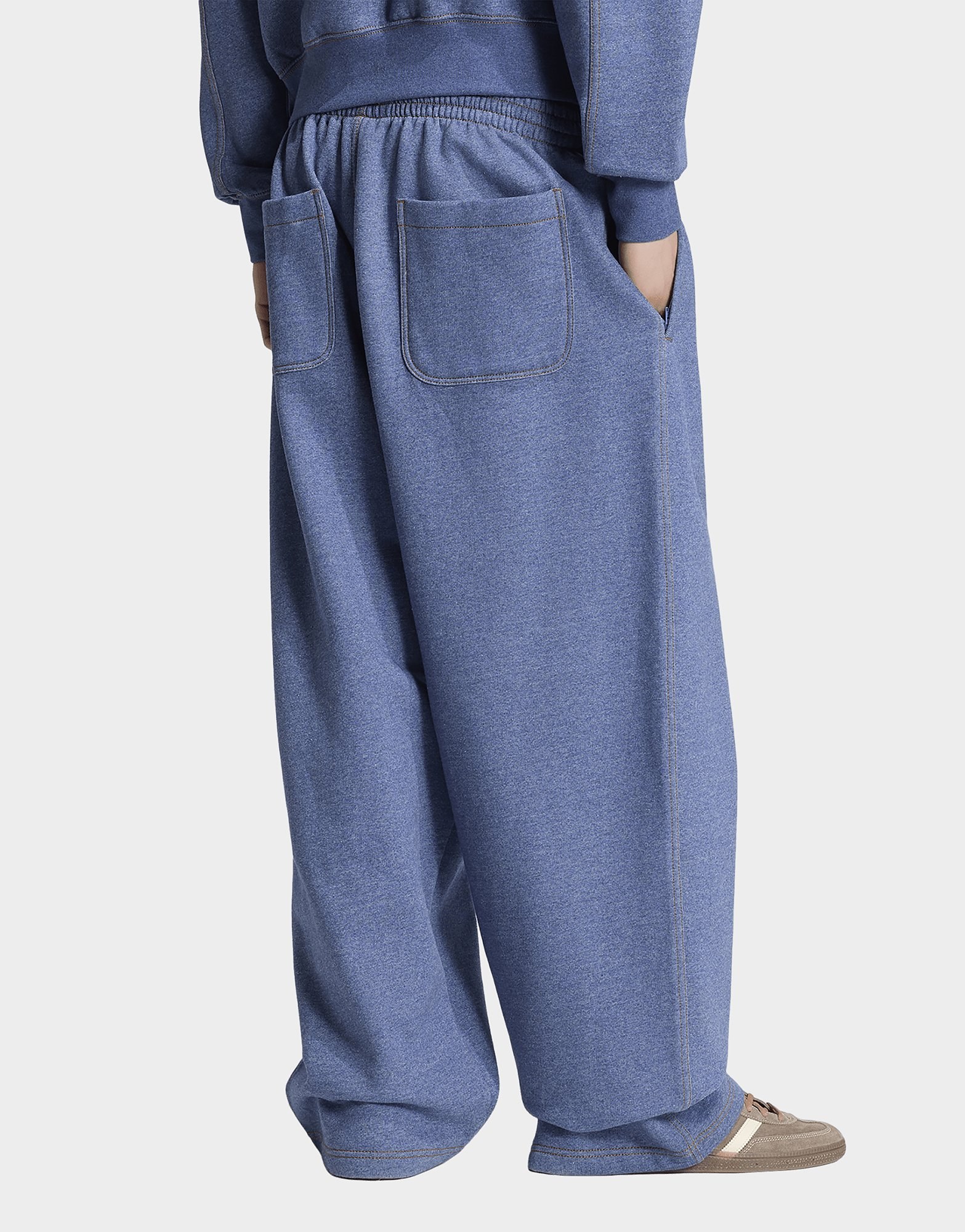 adidas Trefoil Essentials Baggy-hose, Meliert, Beinabschlüsse Ohne Saum