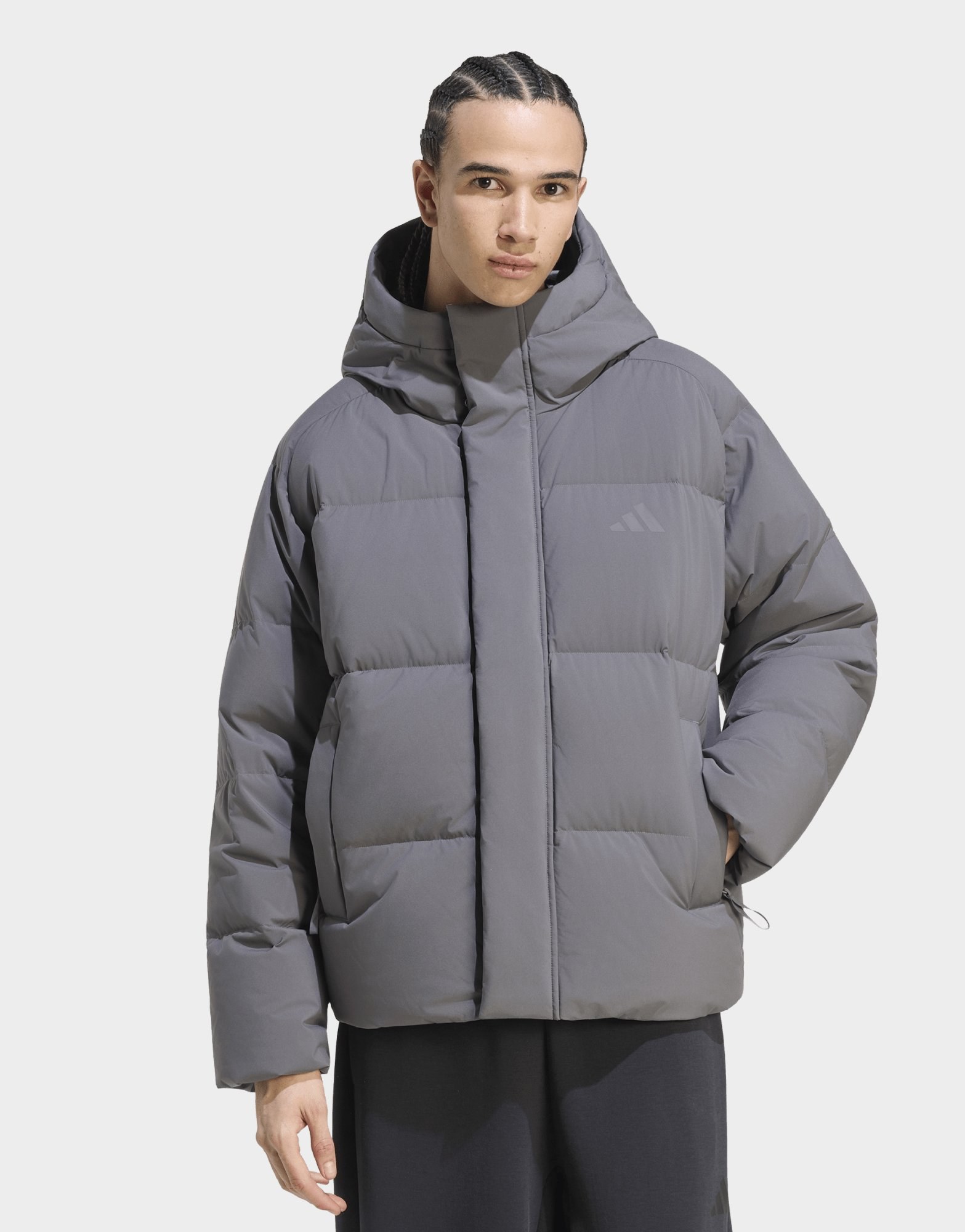 adidas Helionic Puffer Jacke Kapuze