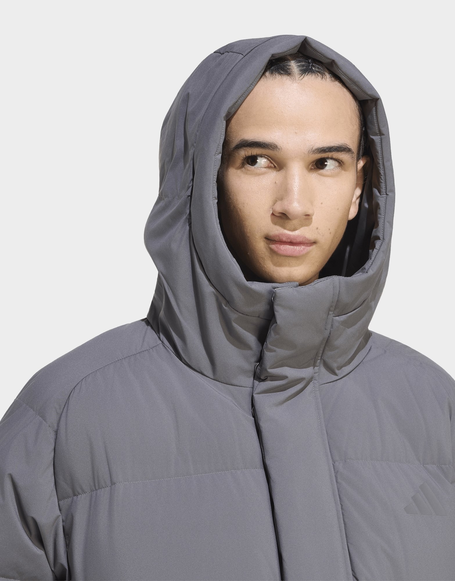adidas Helionic Puffer Jacke Kapuze