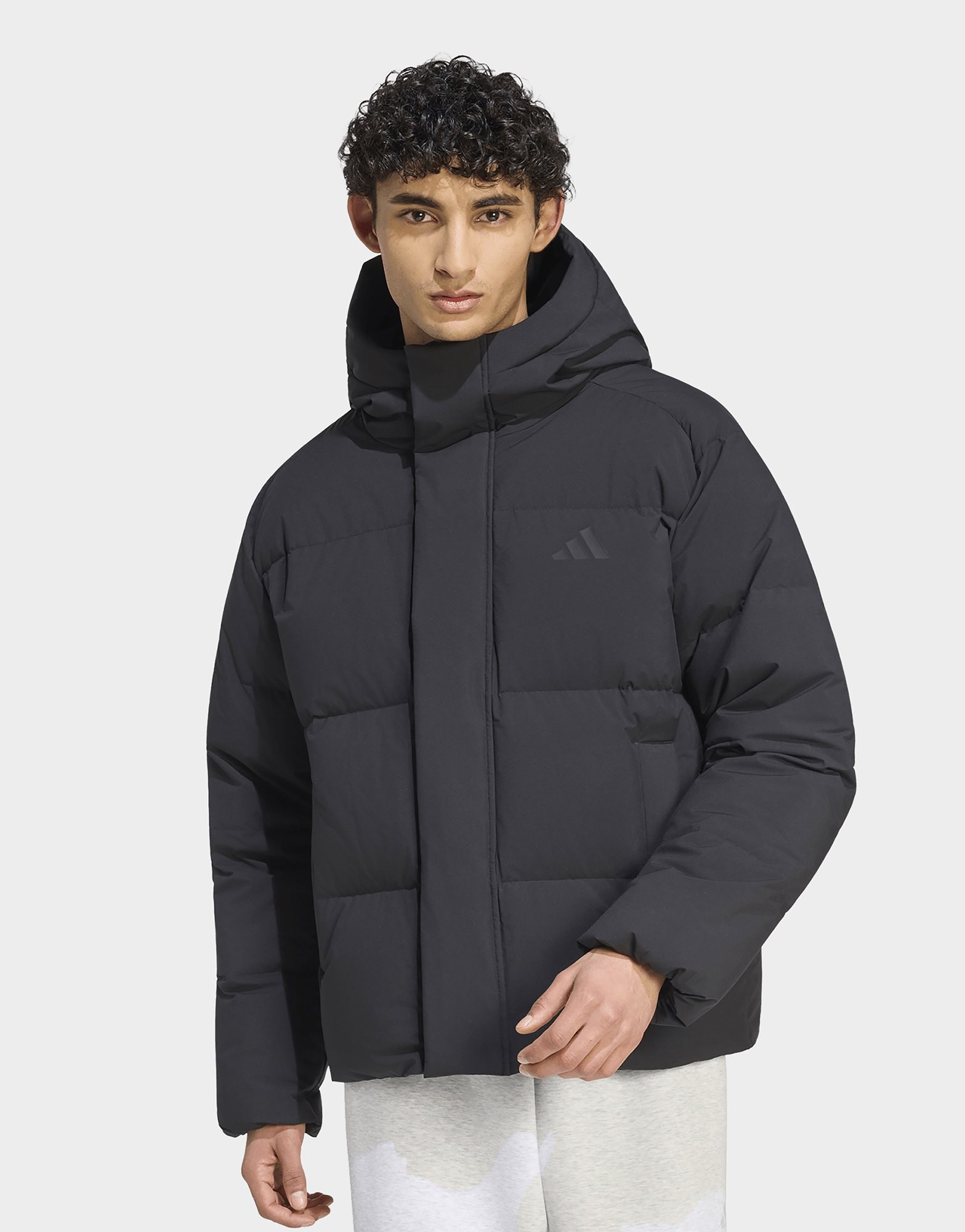 adidas Helionic Puffer Jacke Kapuze
