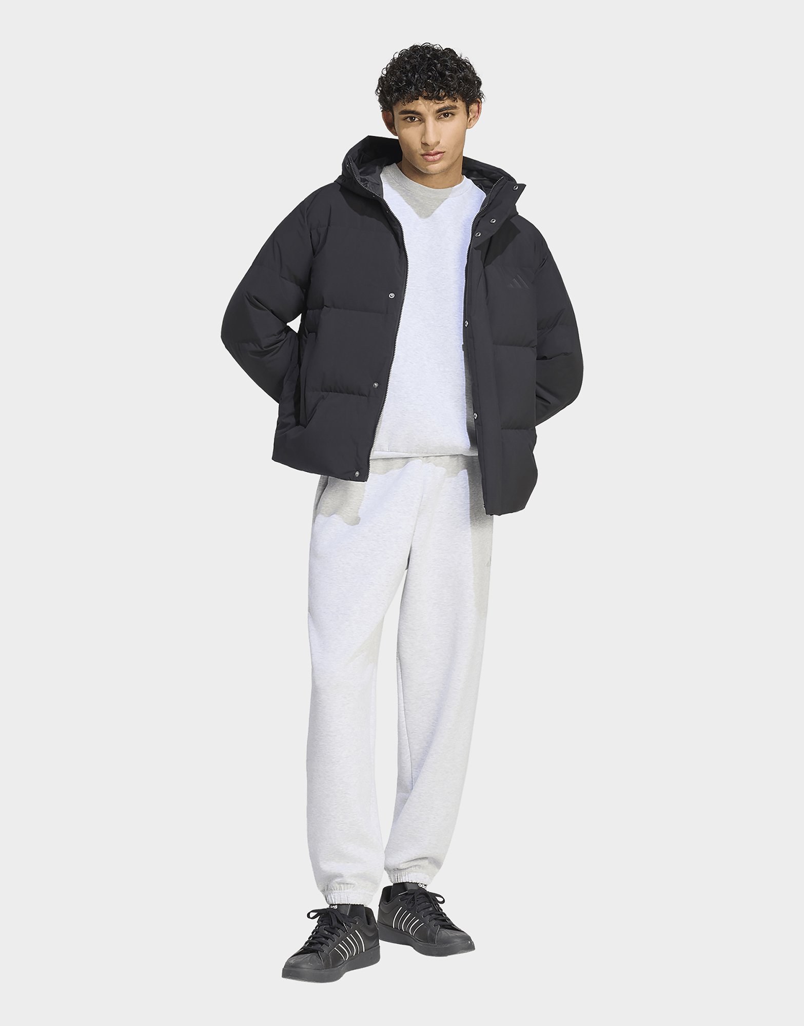 adidas Helionic Puffer Jacke Kapuze