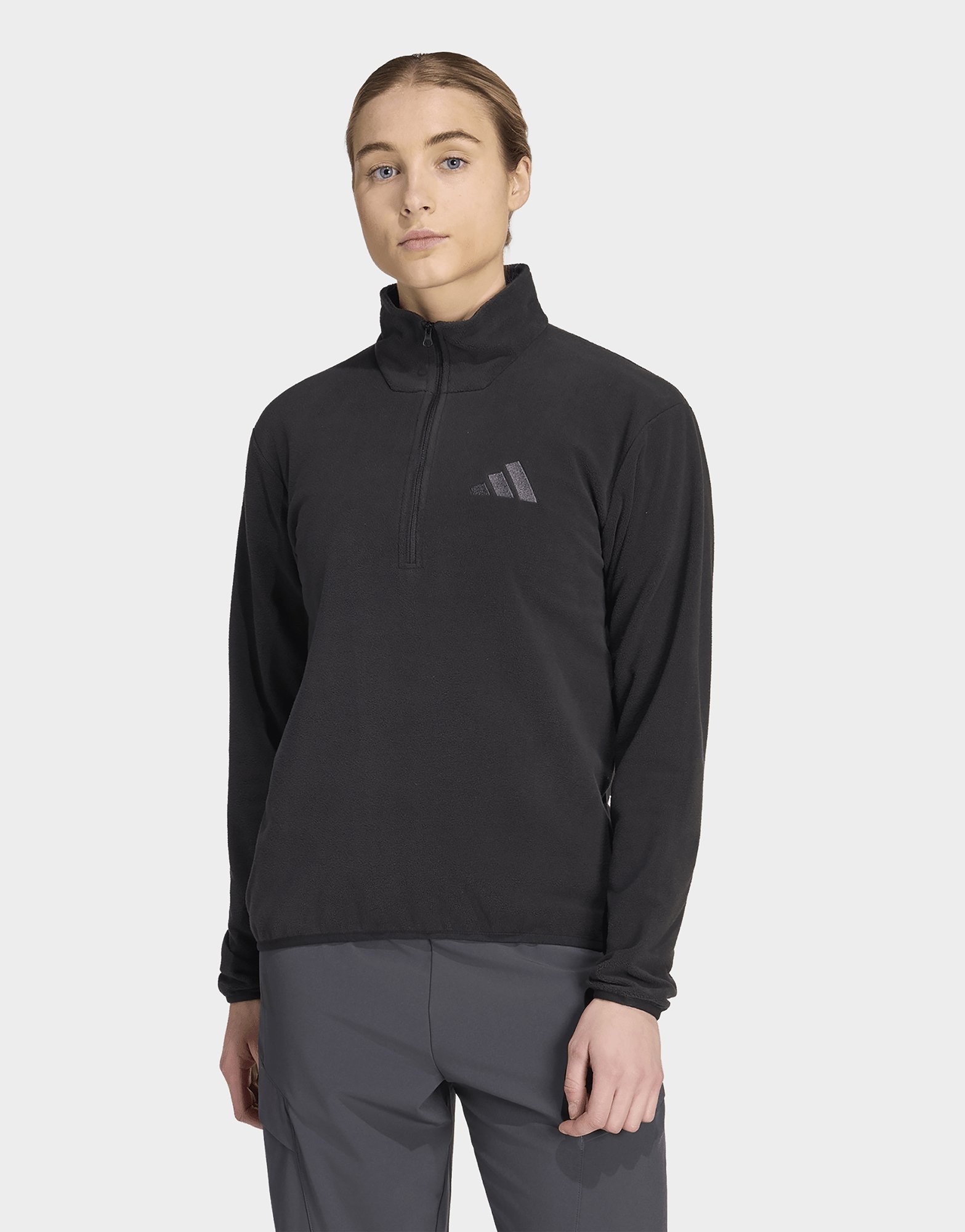 adidas Terrex Multi Essentials Fleecejacke, Reißverschluss Bis Zur Brust