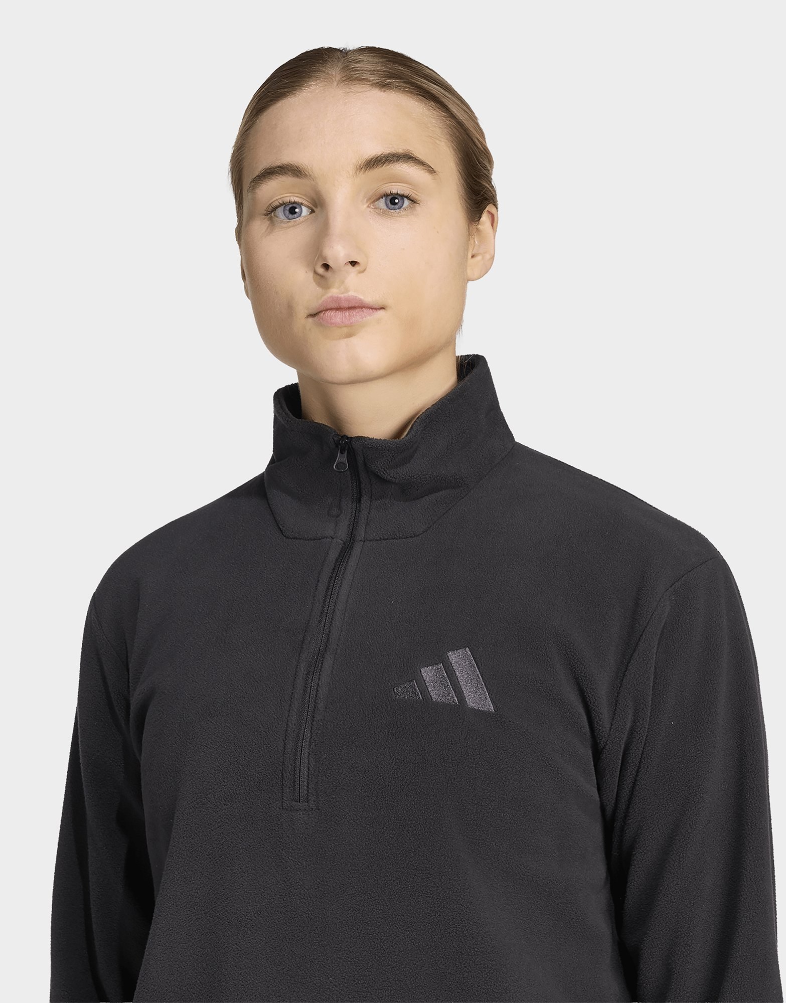 adidas Terrex Multi Essentials Fleecejacke, Reißverschluss Bis Zur Brust