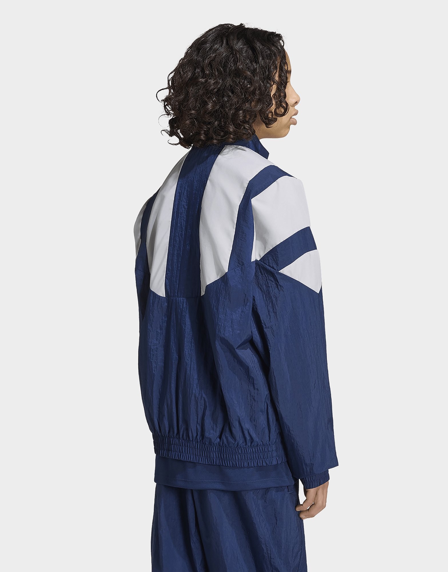 adidas OVERSIZED BLOCKED WOVEN TRACK TOP