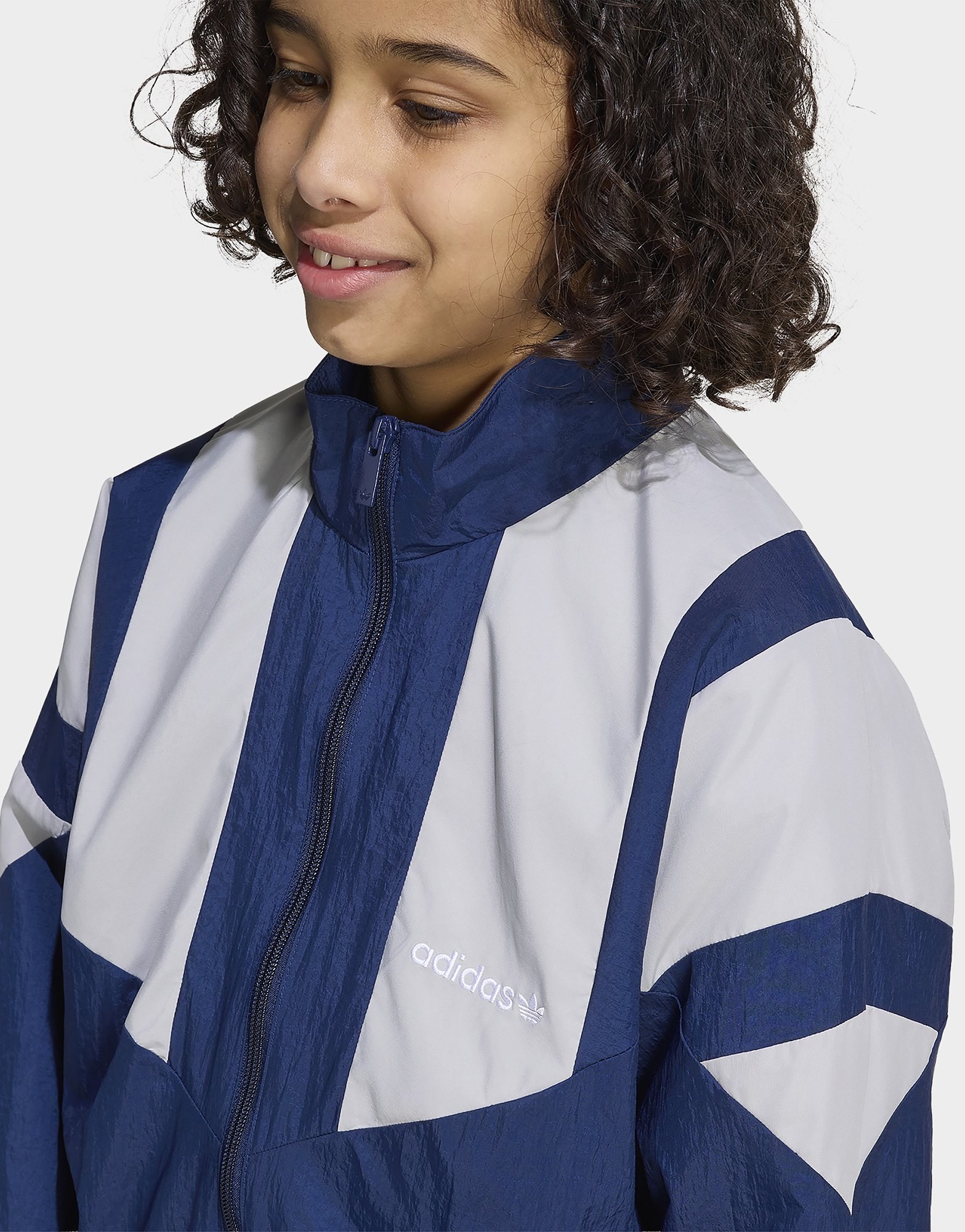 adidas OVERSIZED BLOCKED WOVEN TRACK TOP