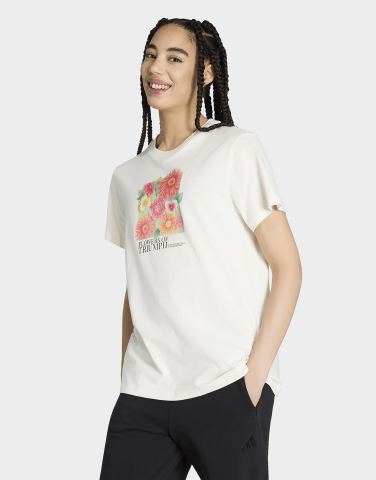 adidas Locker Geschnittenes Floral Grafik T-shirt 2