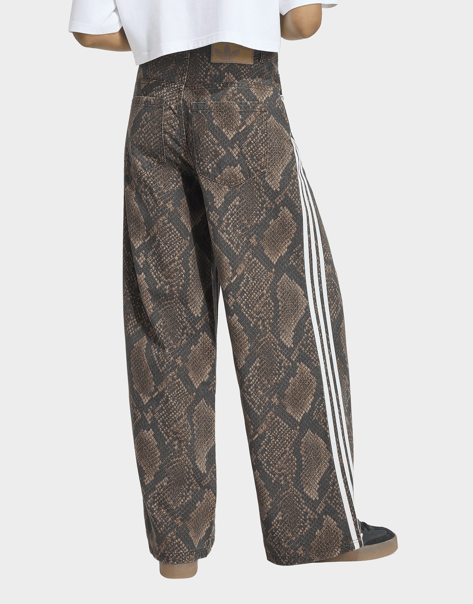 adidas Denim-hose, Locker Geschnitten, Schlangenprint