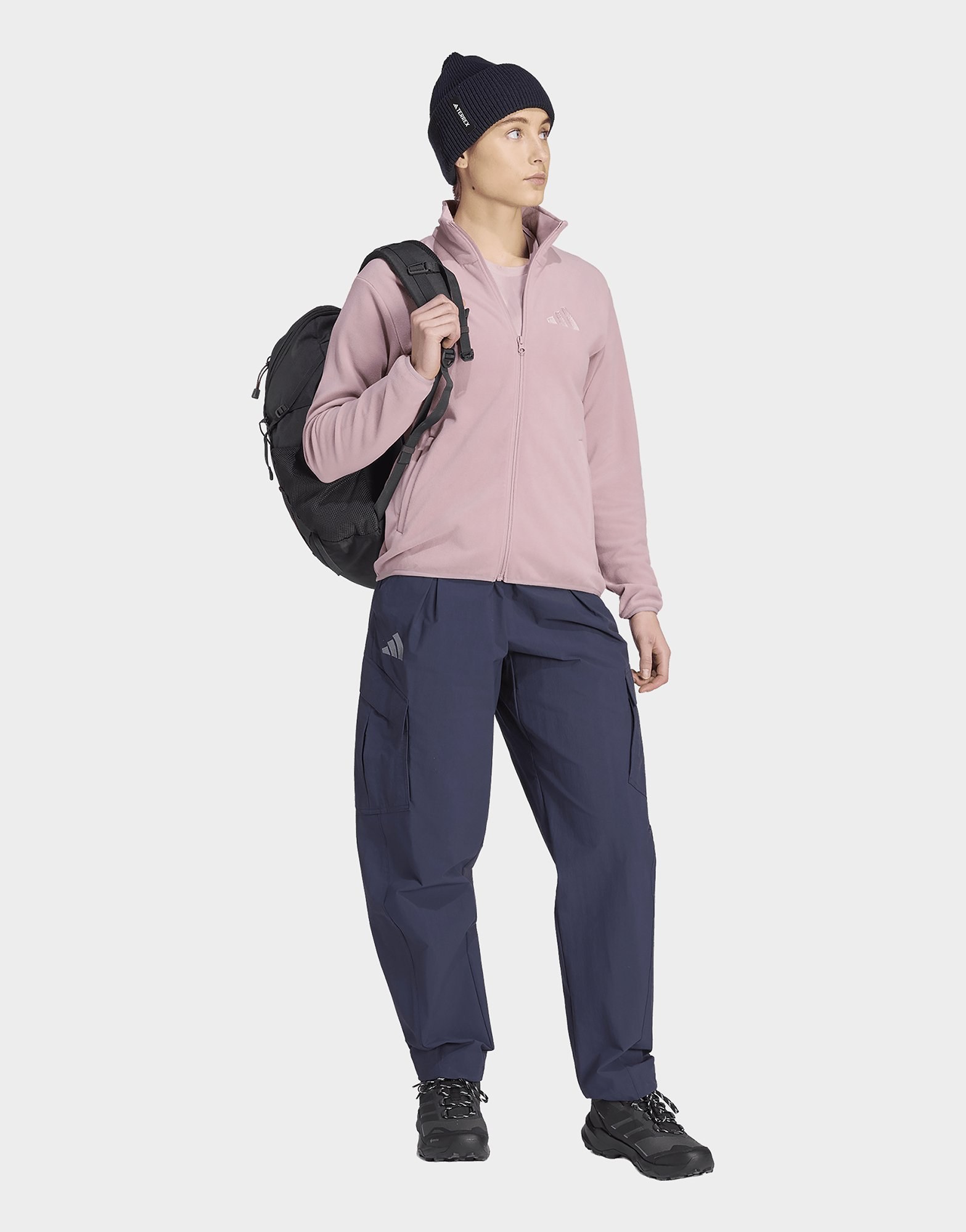 adidas Terrex Multi Essentials Fleecejacke, Durchgehender Reißverschluss