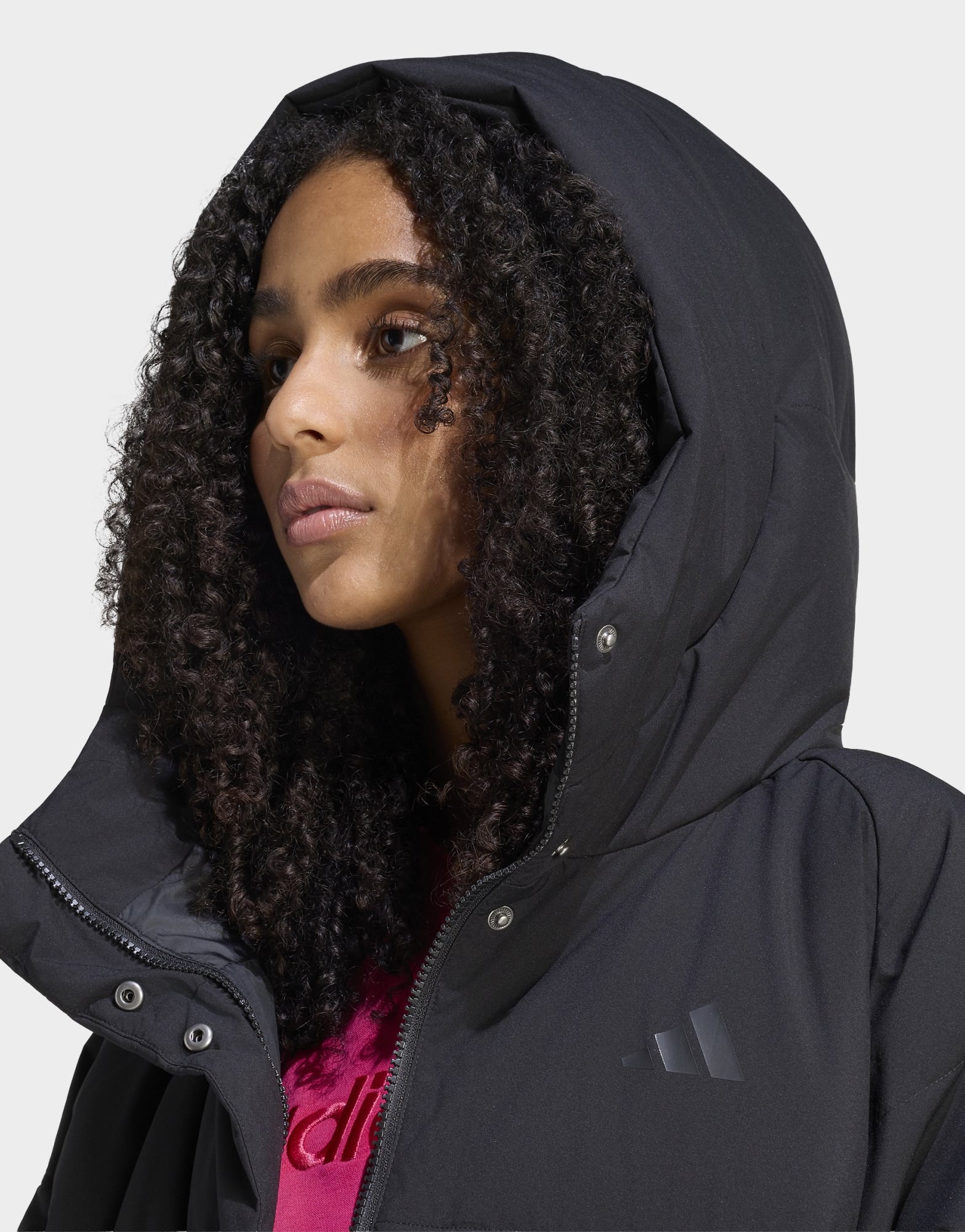 adidas Helionic Puffer Daunenjacke, Kapuze