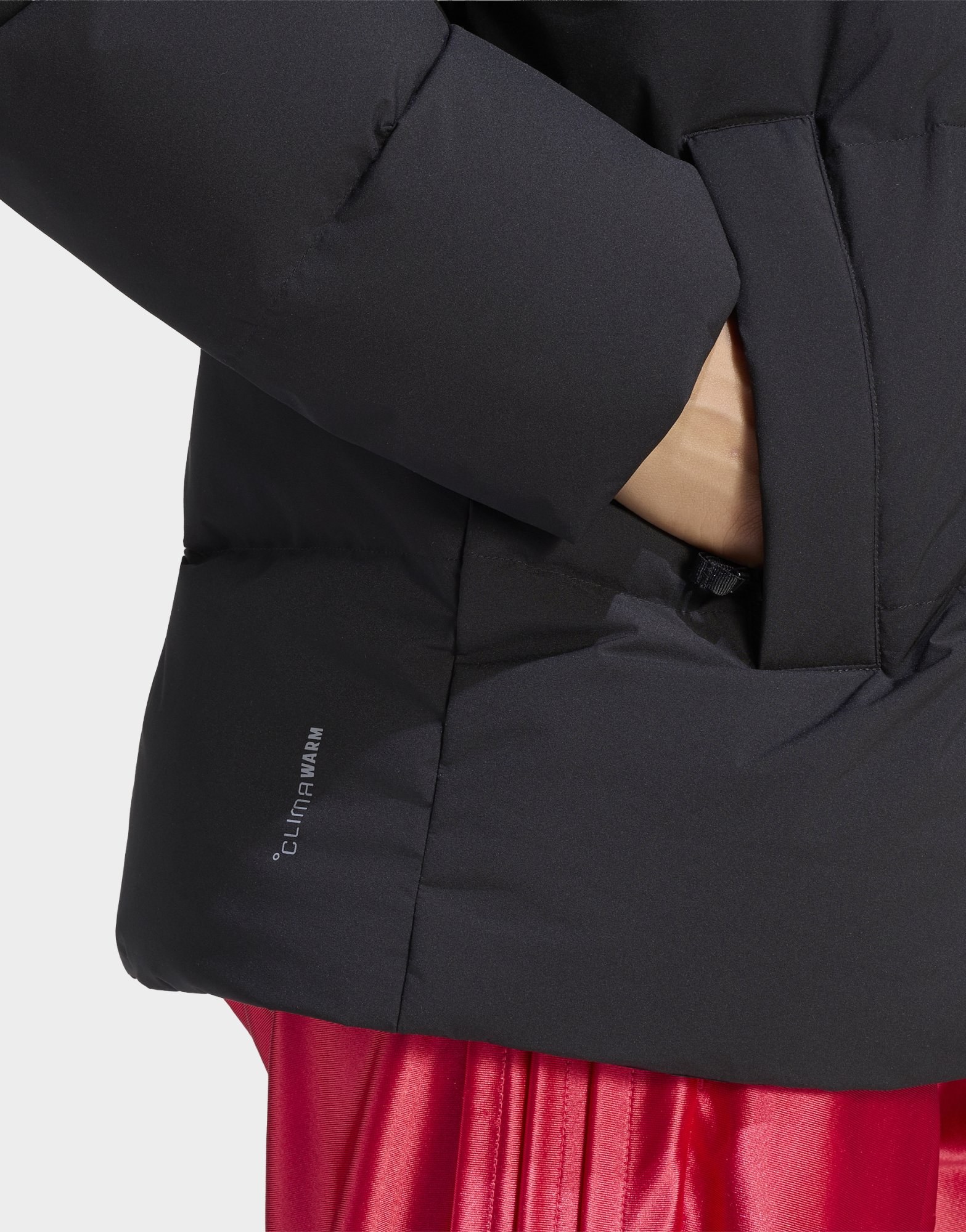 adidas Helionic Puffer Daunenjacke, Kapuze