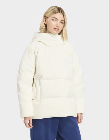 adidas Helionic Puffer Daunenjacke, Kapuze