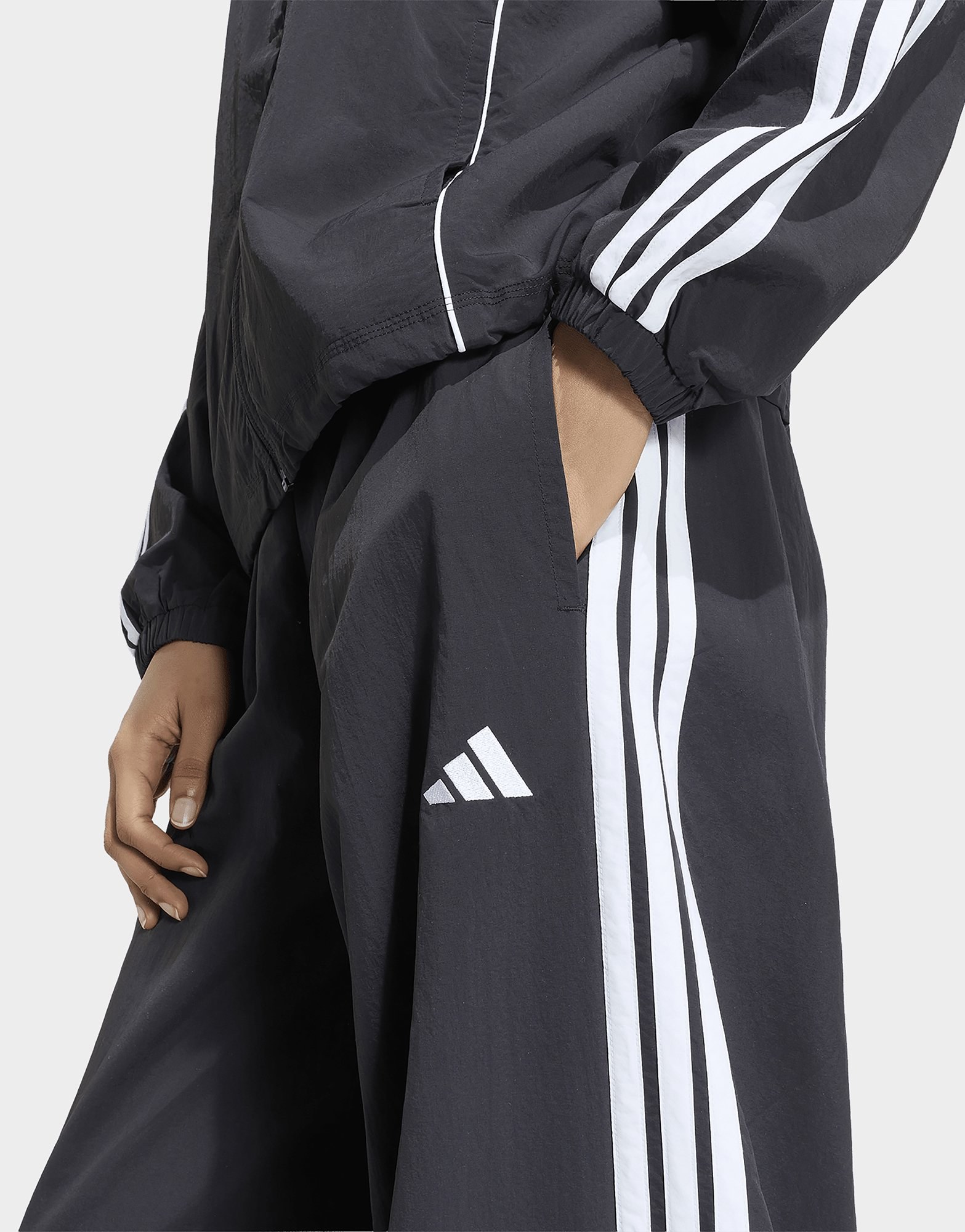 adidas Iconic Bungees-Trainingshose, gewebt, weites Bein