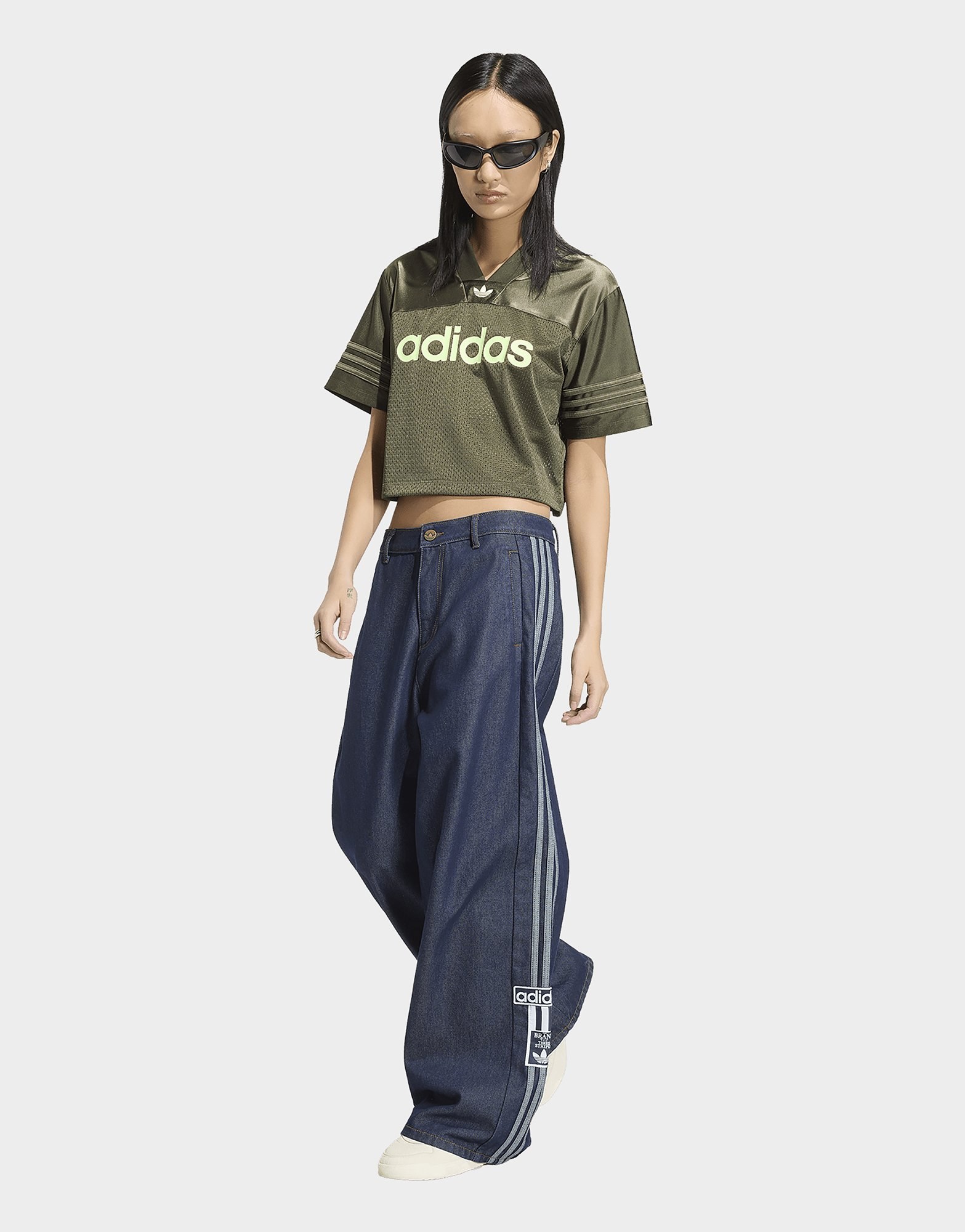 adidas Adibreak Jeans, Weites Bein, Mittelhoher Bund