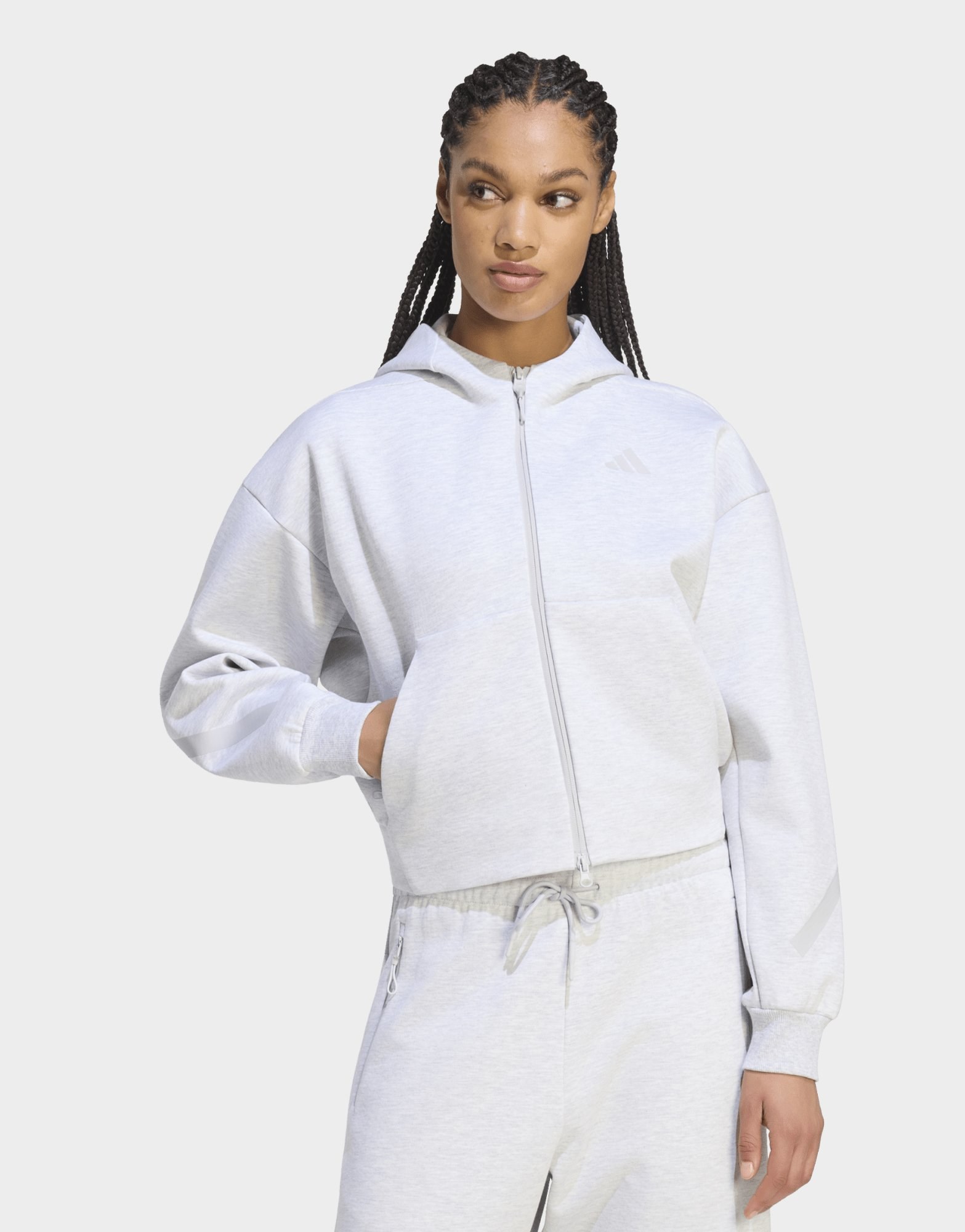 adidas Z.n.e. Sweatshirt, Kürzer Geschnitten, Durchgehender Reissverschluss